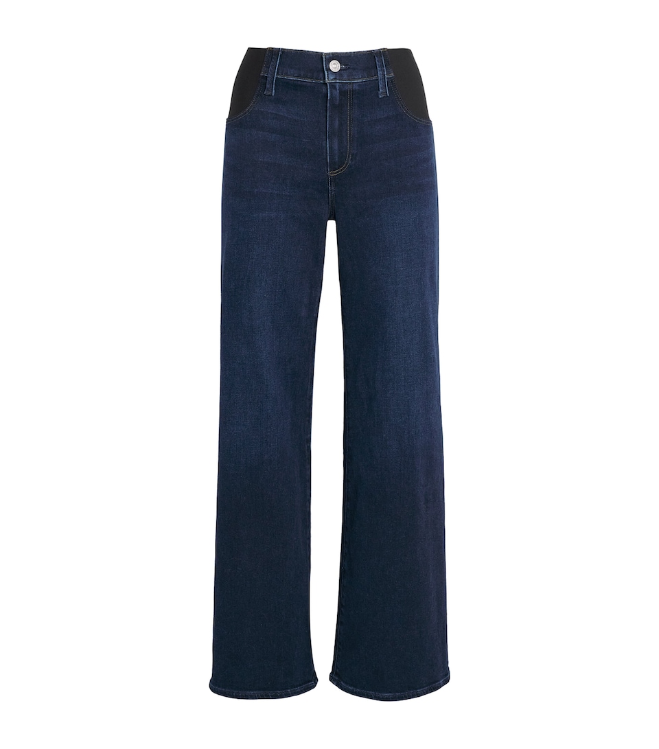 PAIGE Womens Anessa Maternity Wide-Leg Jeans Amagansett