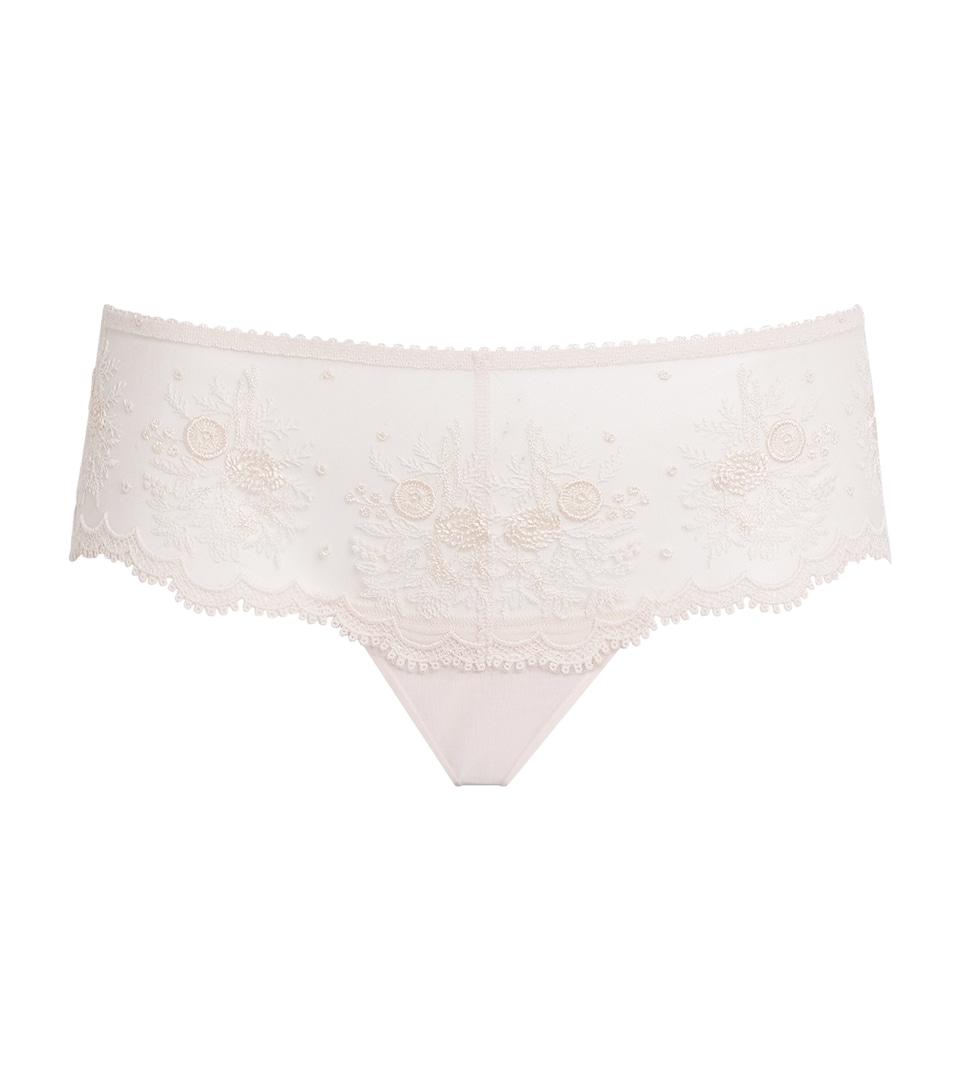 Simone Perele Womens Lace Intrigue Briefs Rose Sakura