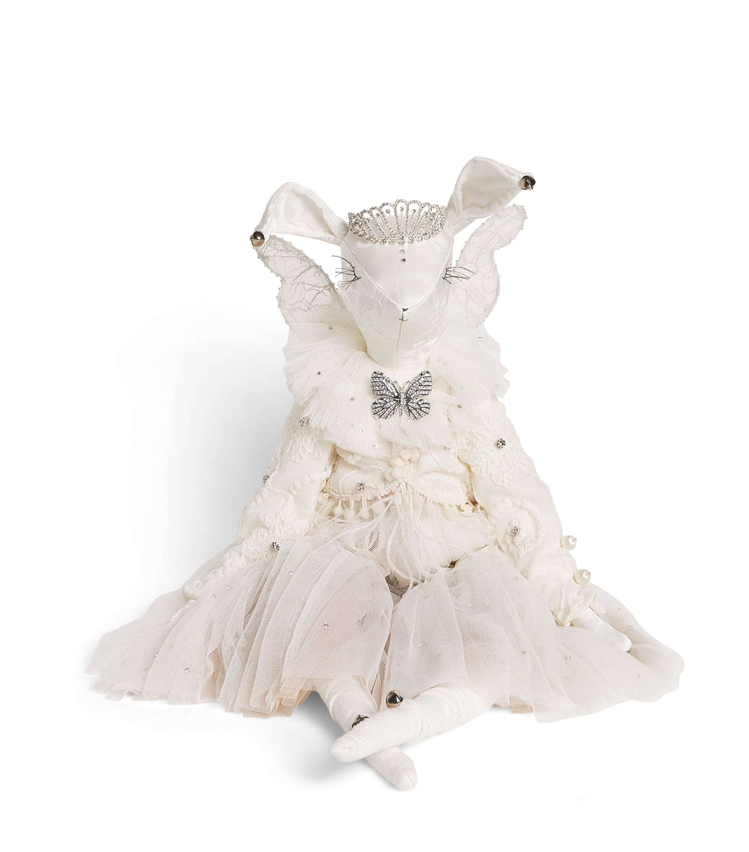 Alice Mary Lynch Fairy Hare Ornament (70cm) White/pastel/metllic