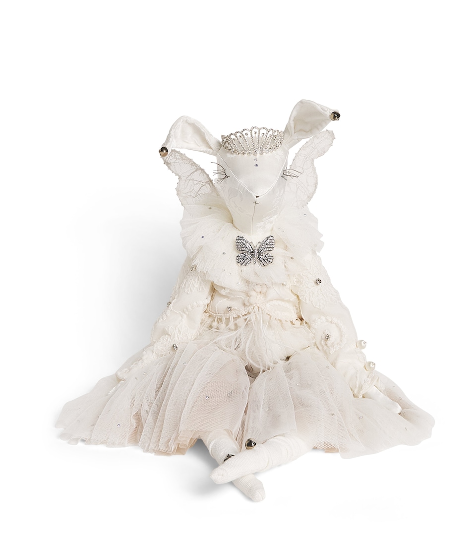 Alice Mary Lynch Fairy Hare Ornament (70cm) White/pastel/metllic