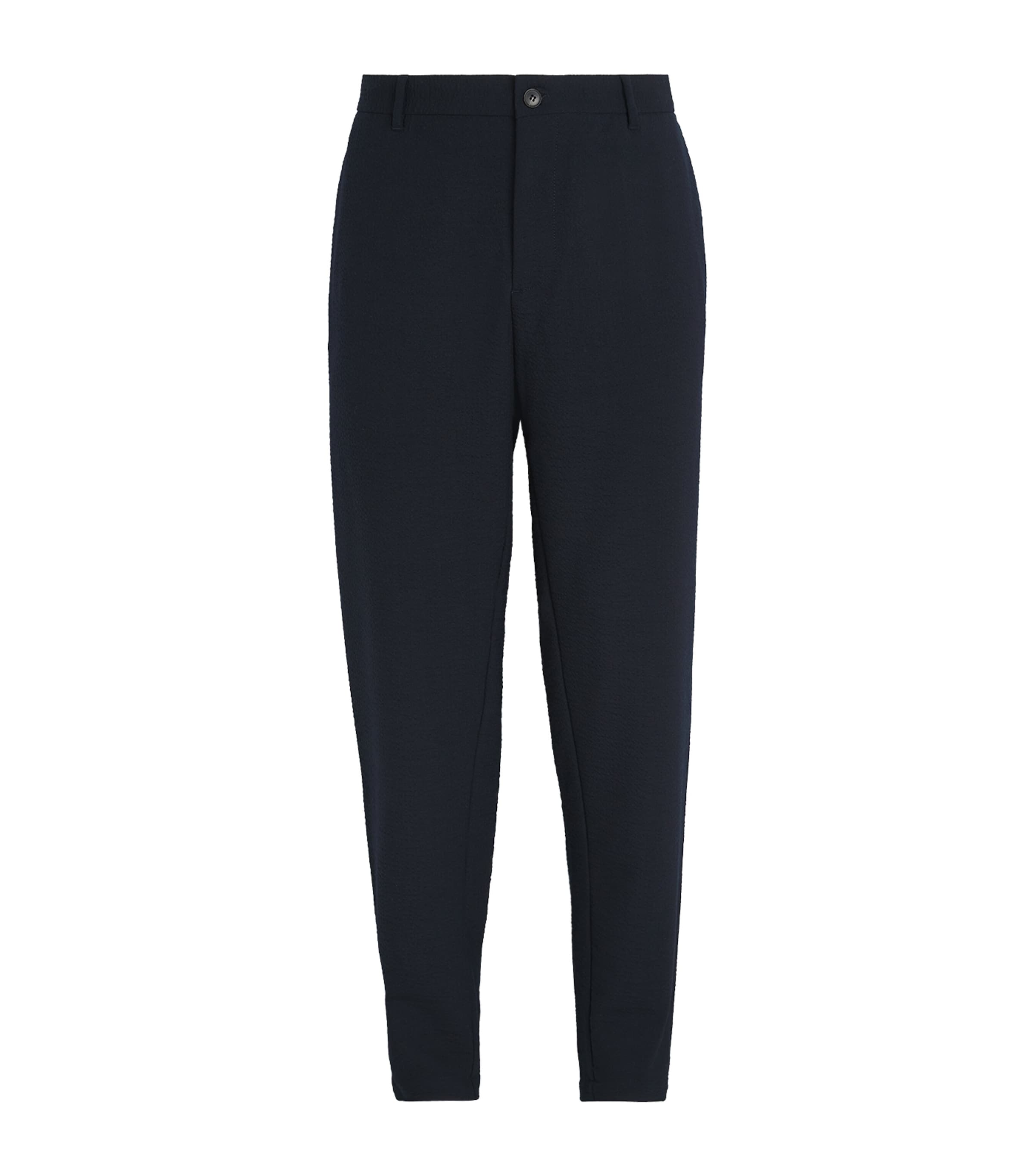 Stretch-Wool Seersucker Trousers
