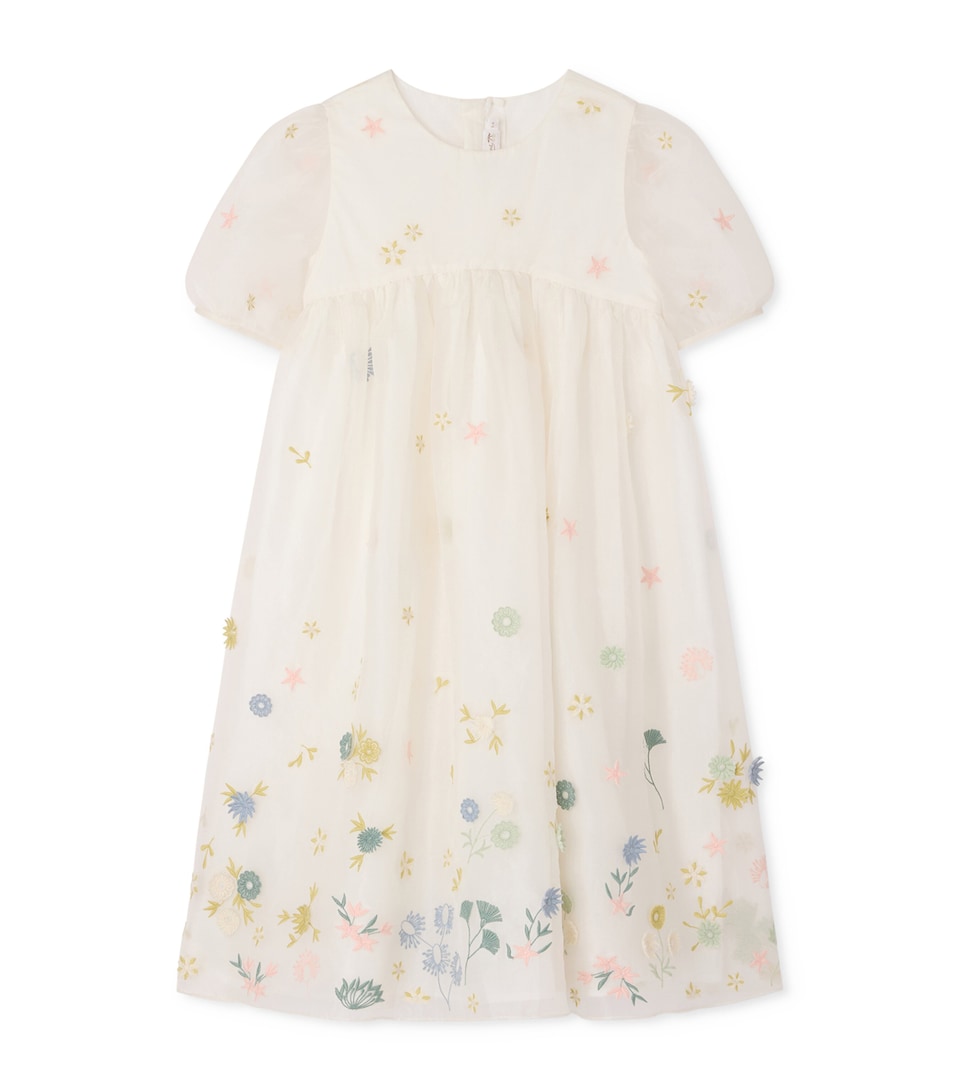 Silk Embroidered Elmae Dress (4-14 Years)