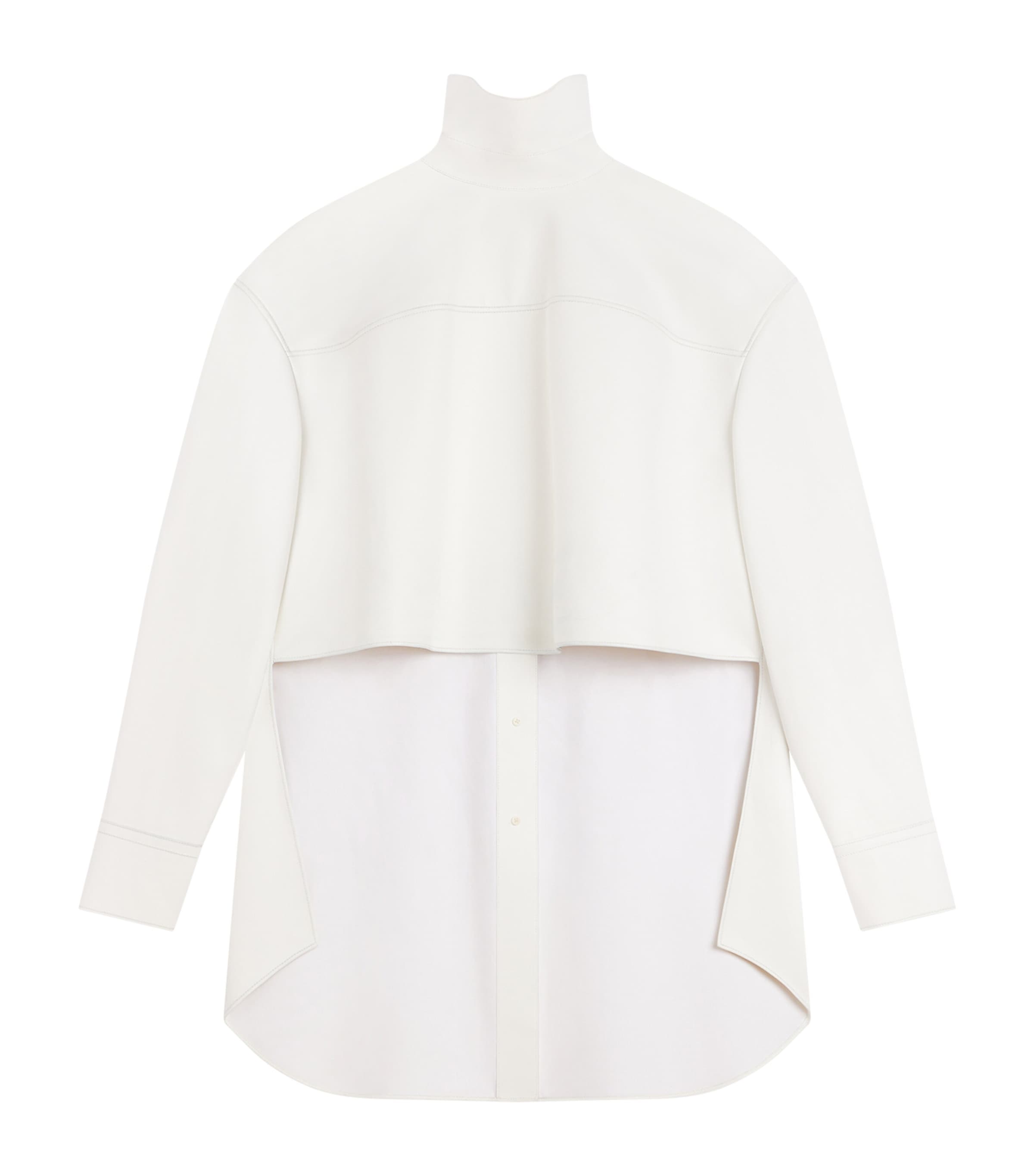 Givenchy Womens Nappa Lambskin Reversed Shirt