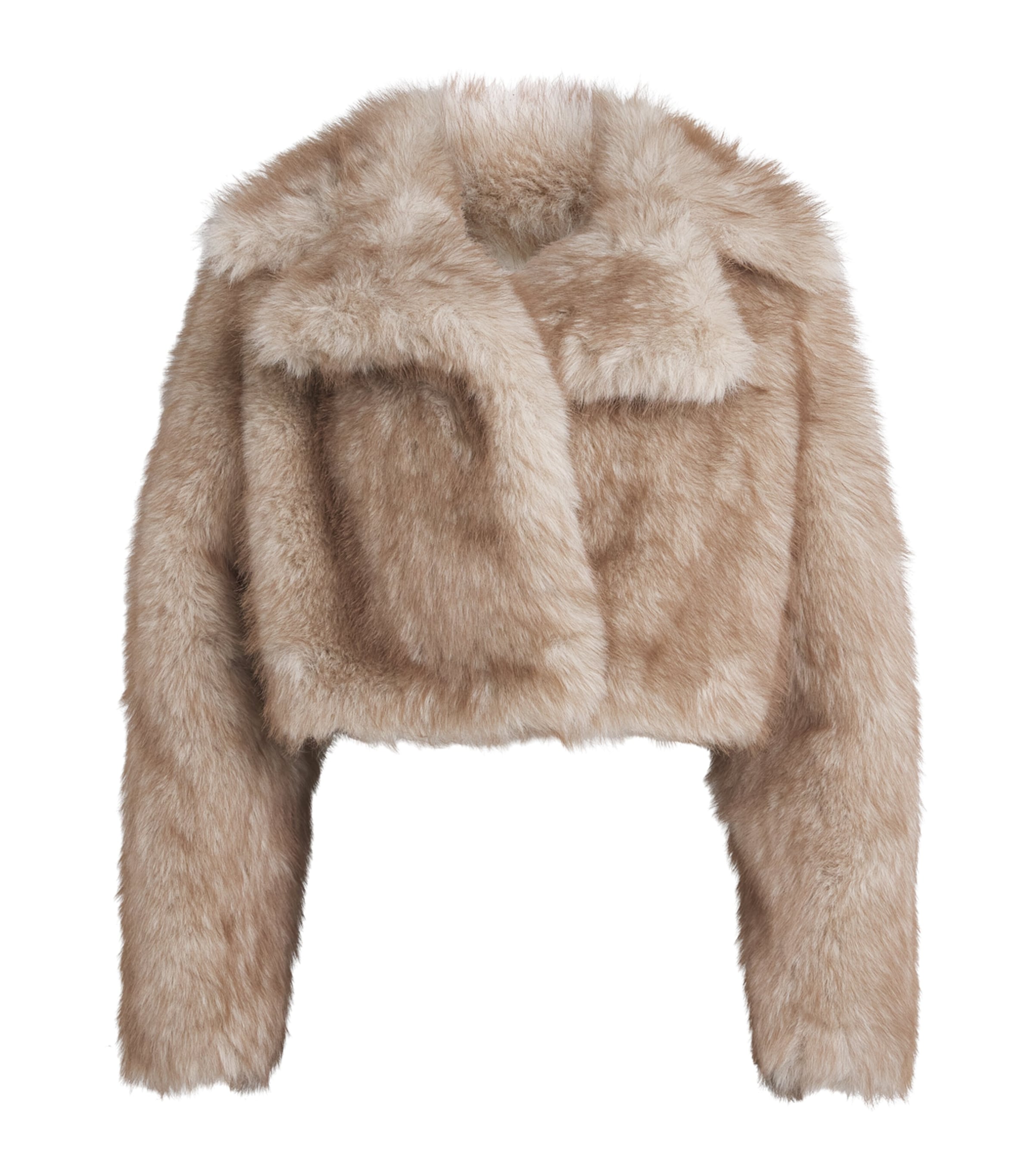 Toccin Womens Faux Fur Bellamy Jacket Fawn