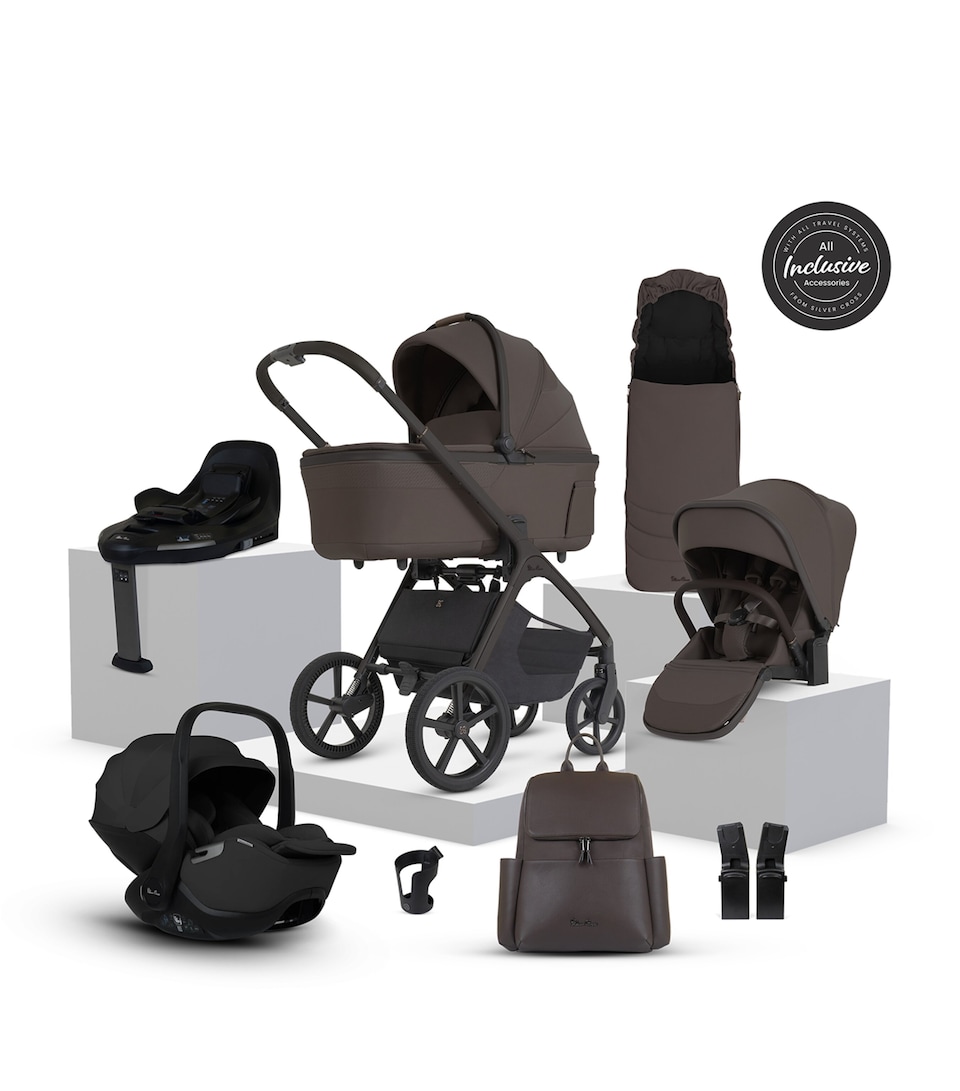 Silver Cross Cove 2 Ultimate 360 Car Seat Bundle Chocolate