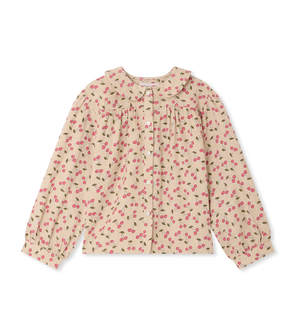 Bonpoint Cotton Cherry Blouse (4-8 Years) Imp Mastic