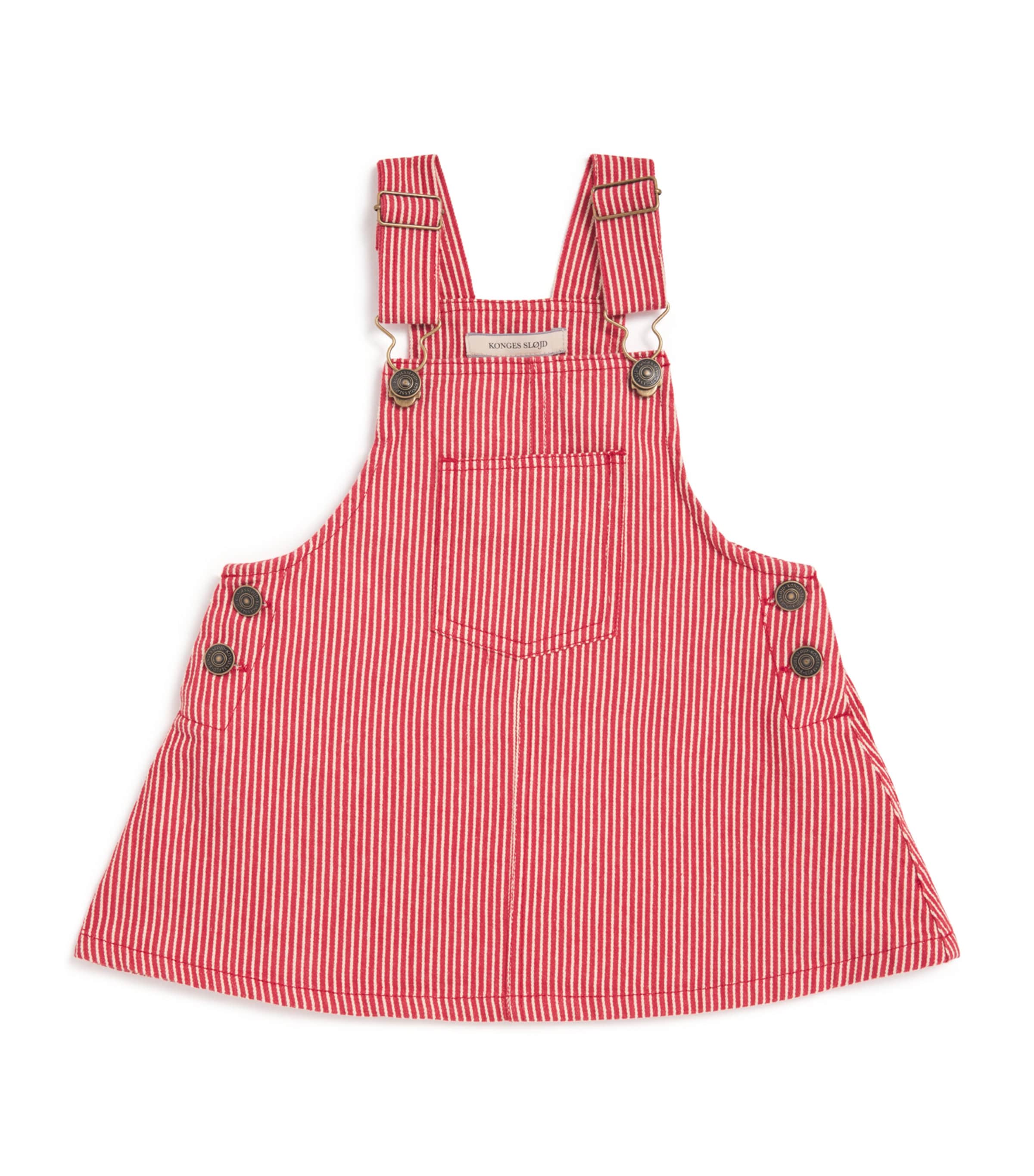 Denim Stripe Overall Dress (12 Months-4 Years)