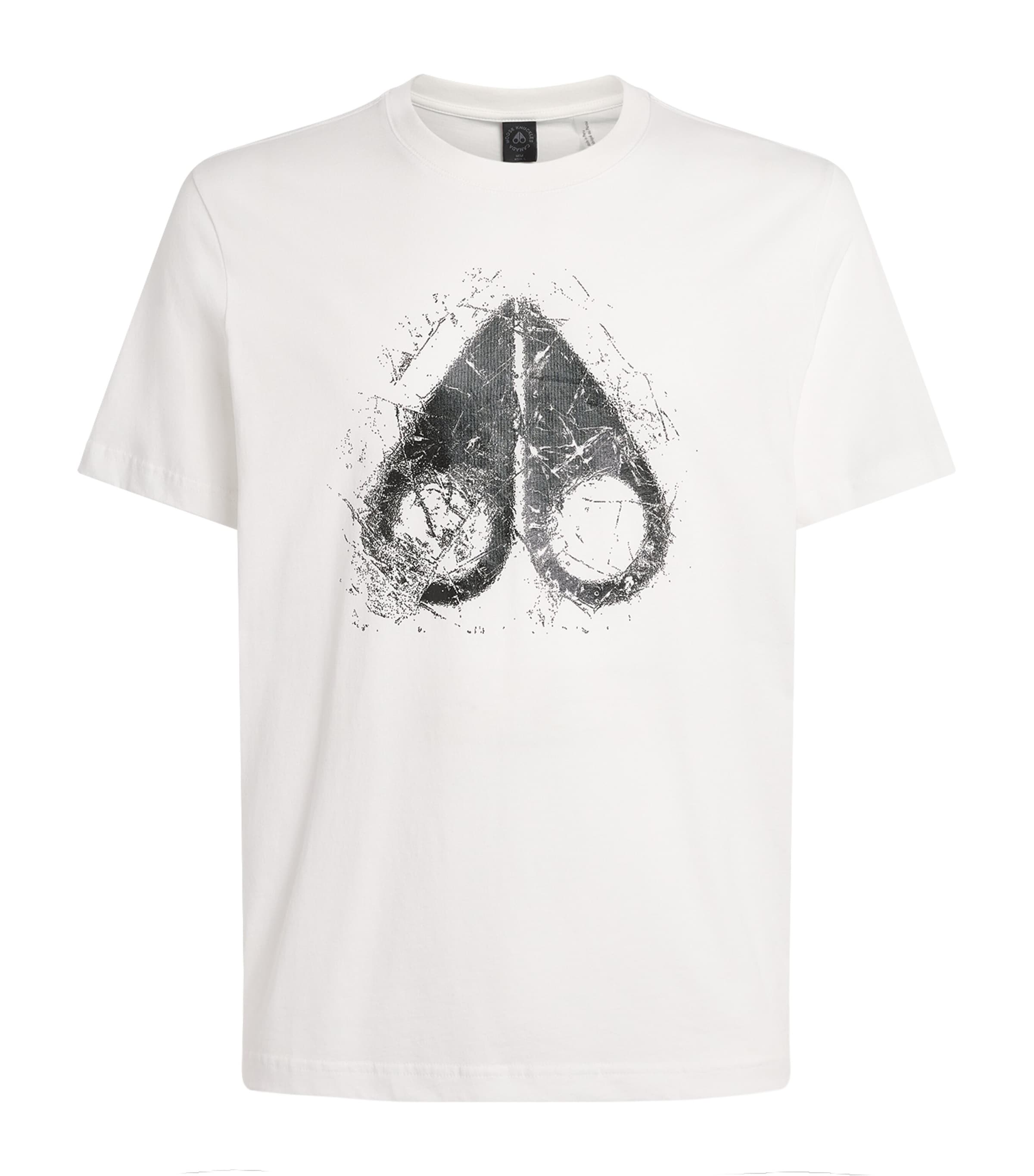 Moose Knuckles Mens Cotton Icebreak T-Shirt White