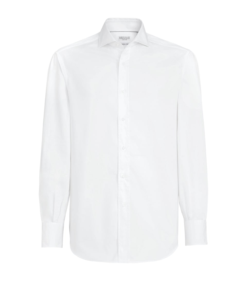 Brunello Cucinelli Mens Cotton Twill Shirt