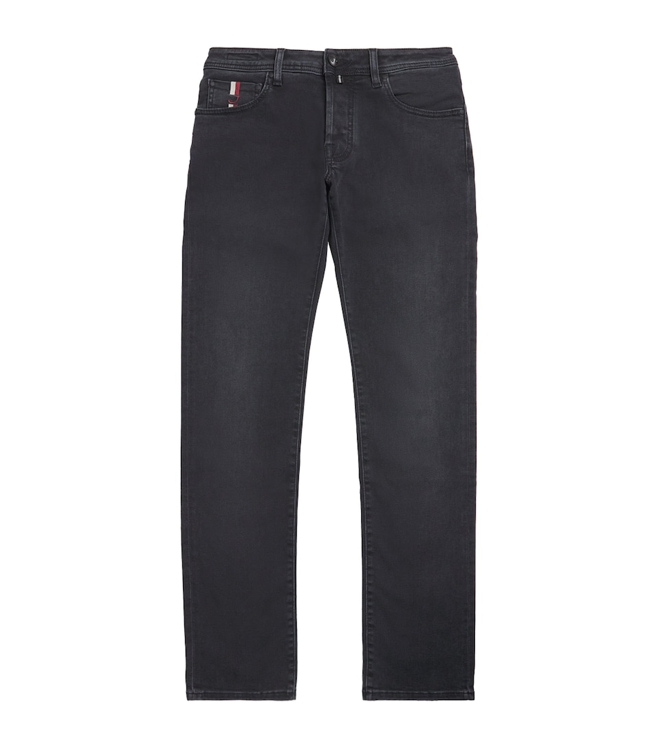 Stripe-Trim Nick Slim Jeans