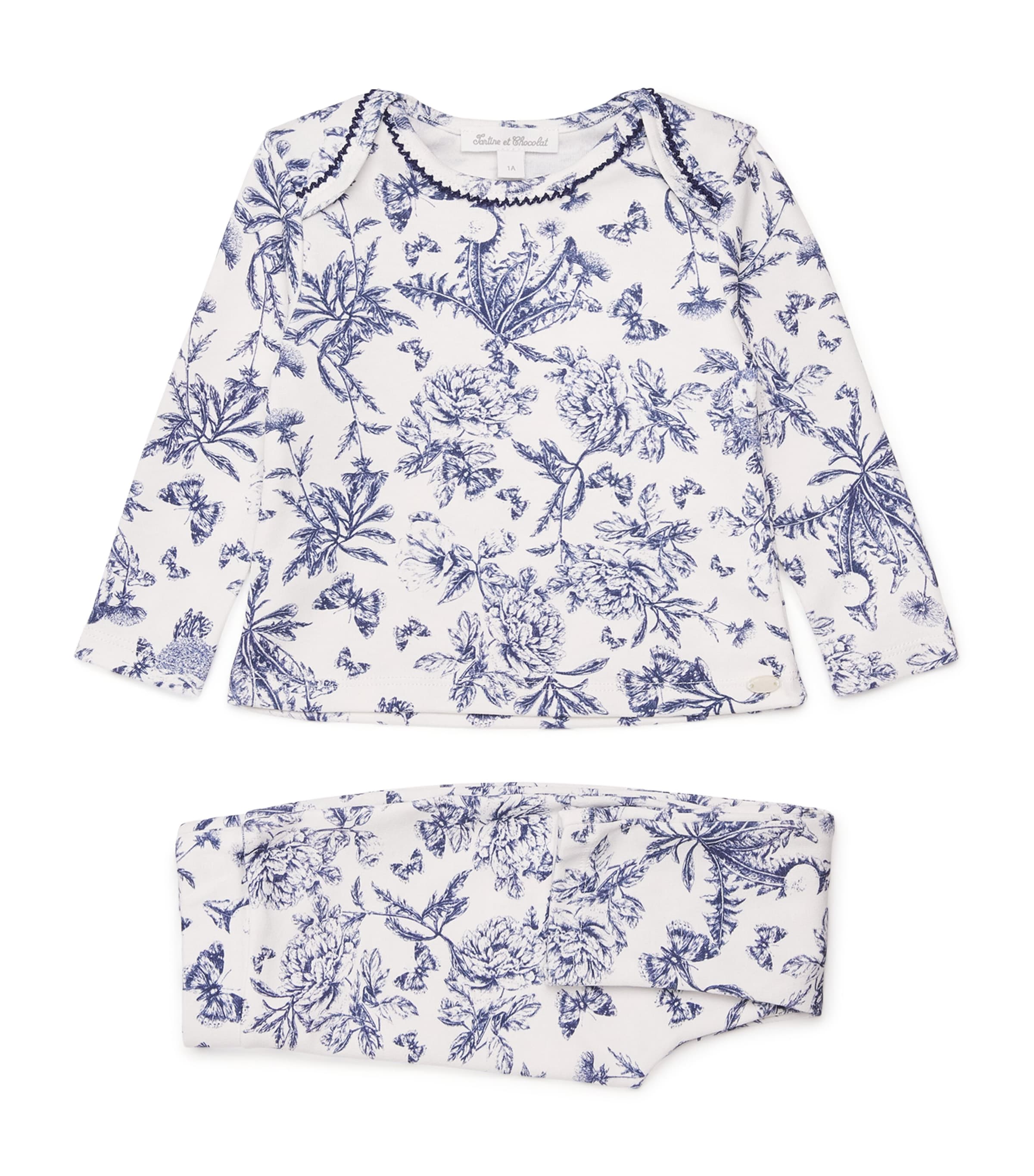 Cotton-Blend Toile de Jouy Pyjamas (1-24 Months)