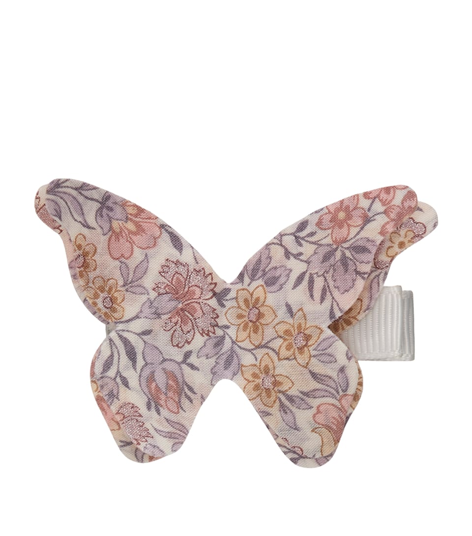 Trotters Liberty Print Butterfly Hairclip Pink