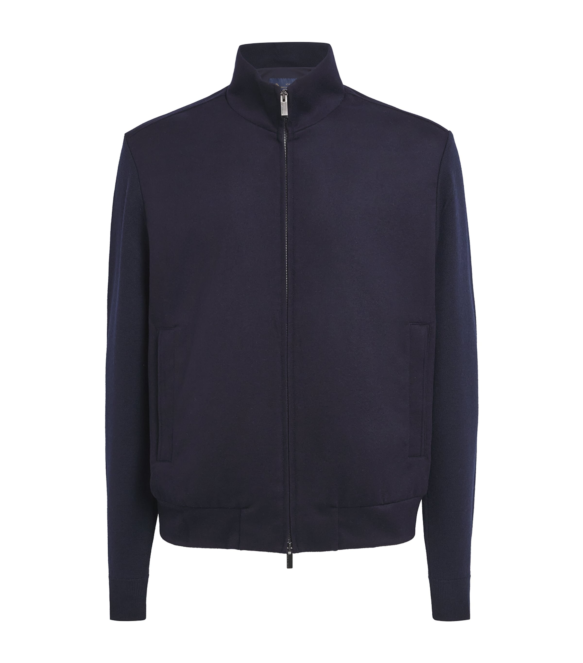 Paul & Shark Mens Virgin Wool-Cashmere Hybrid Jacket Blue Blue