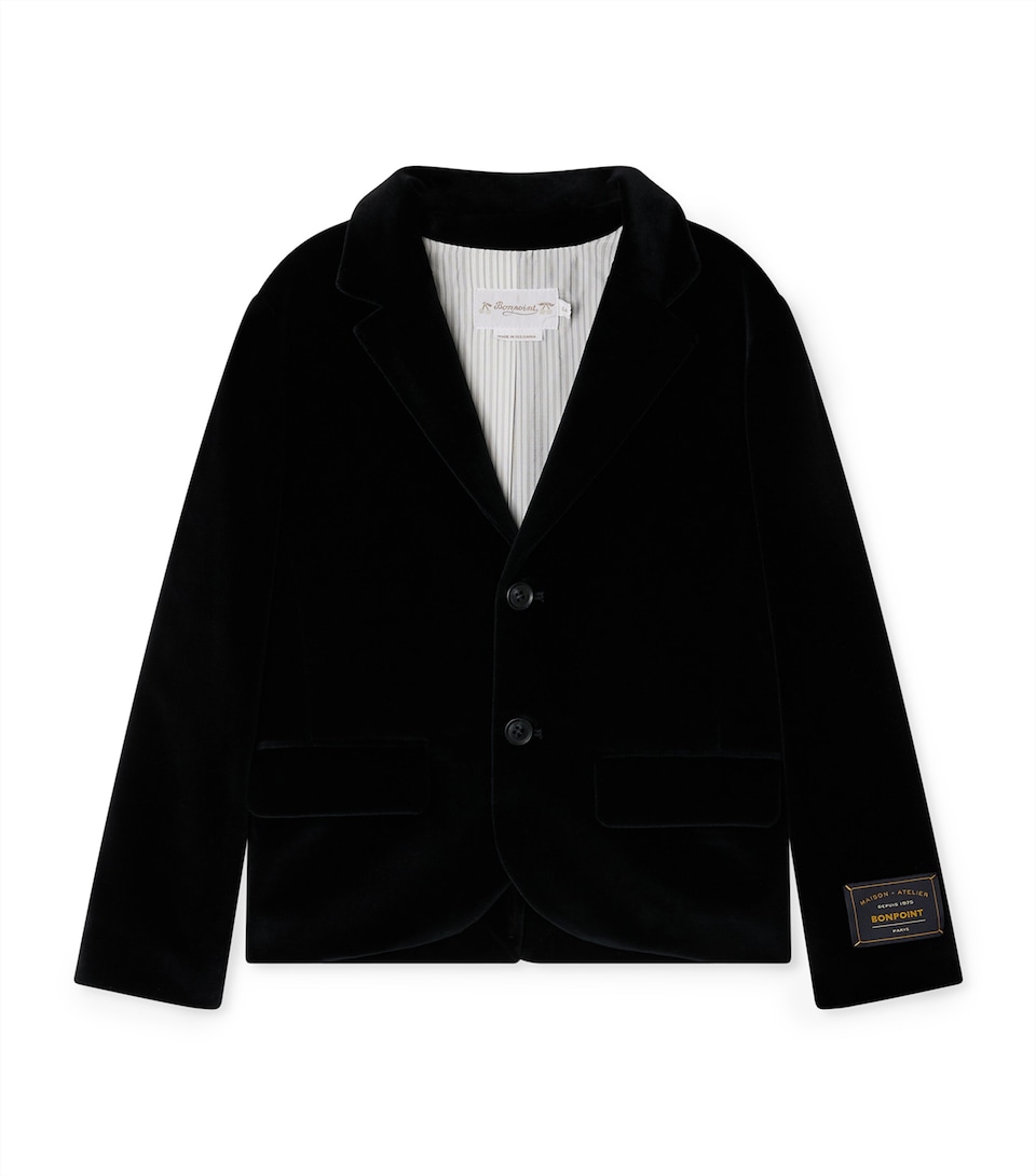 Organic Cotton Velvet Teo Blazer (4-8 Years)