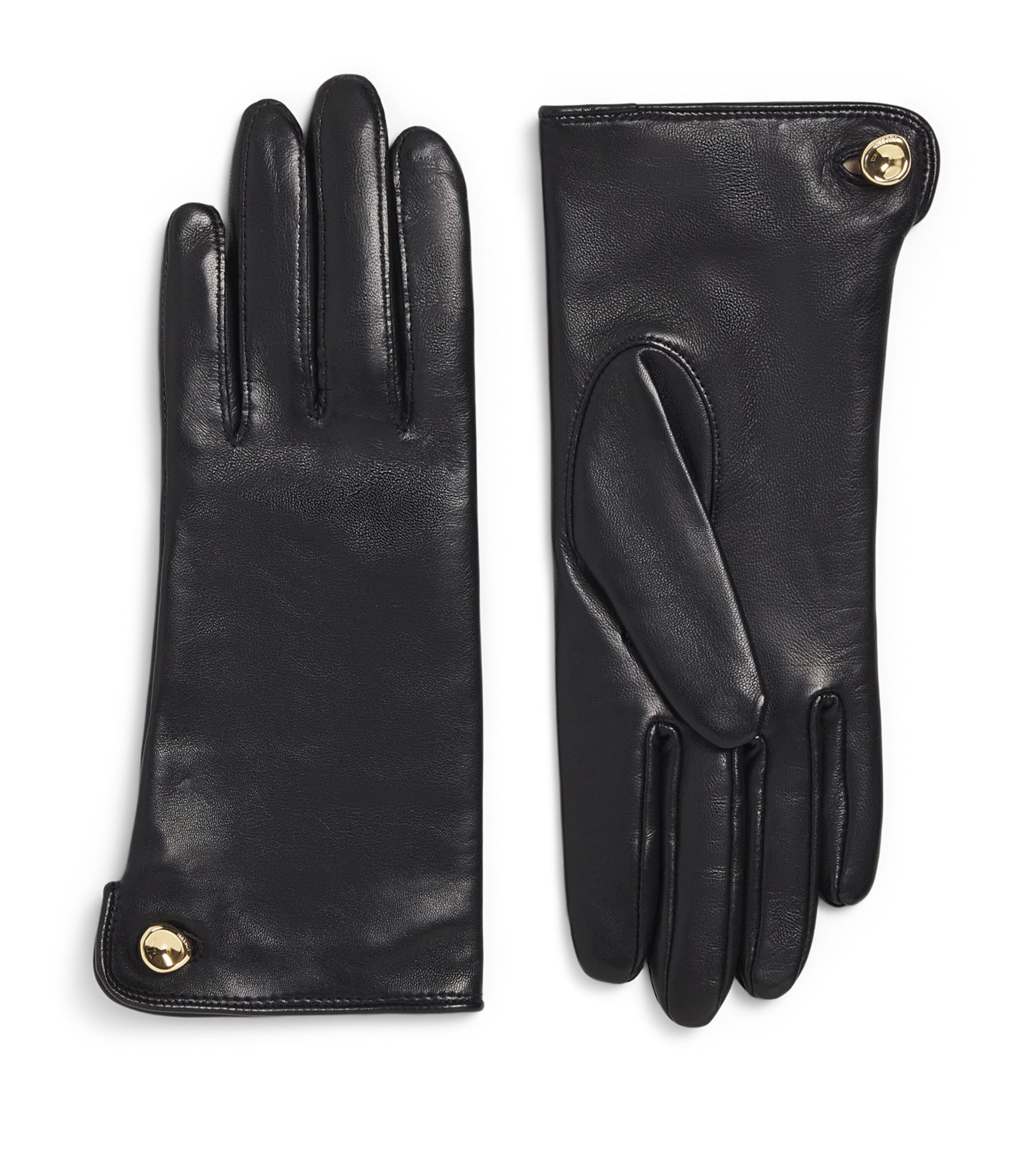 Joseph Lambskin Florie Gloves Black