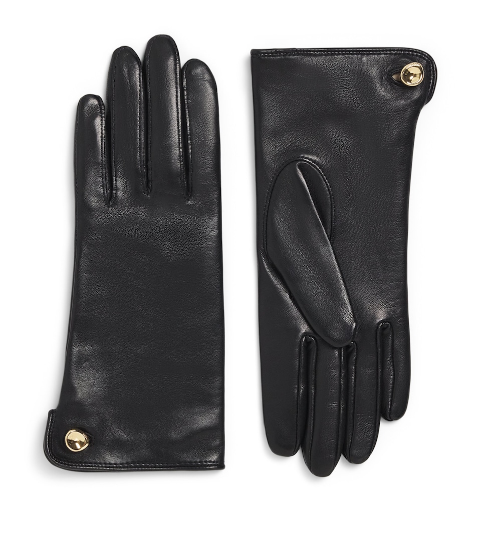Joseph Lambskin Florie Gloves Black