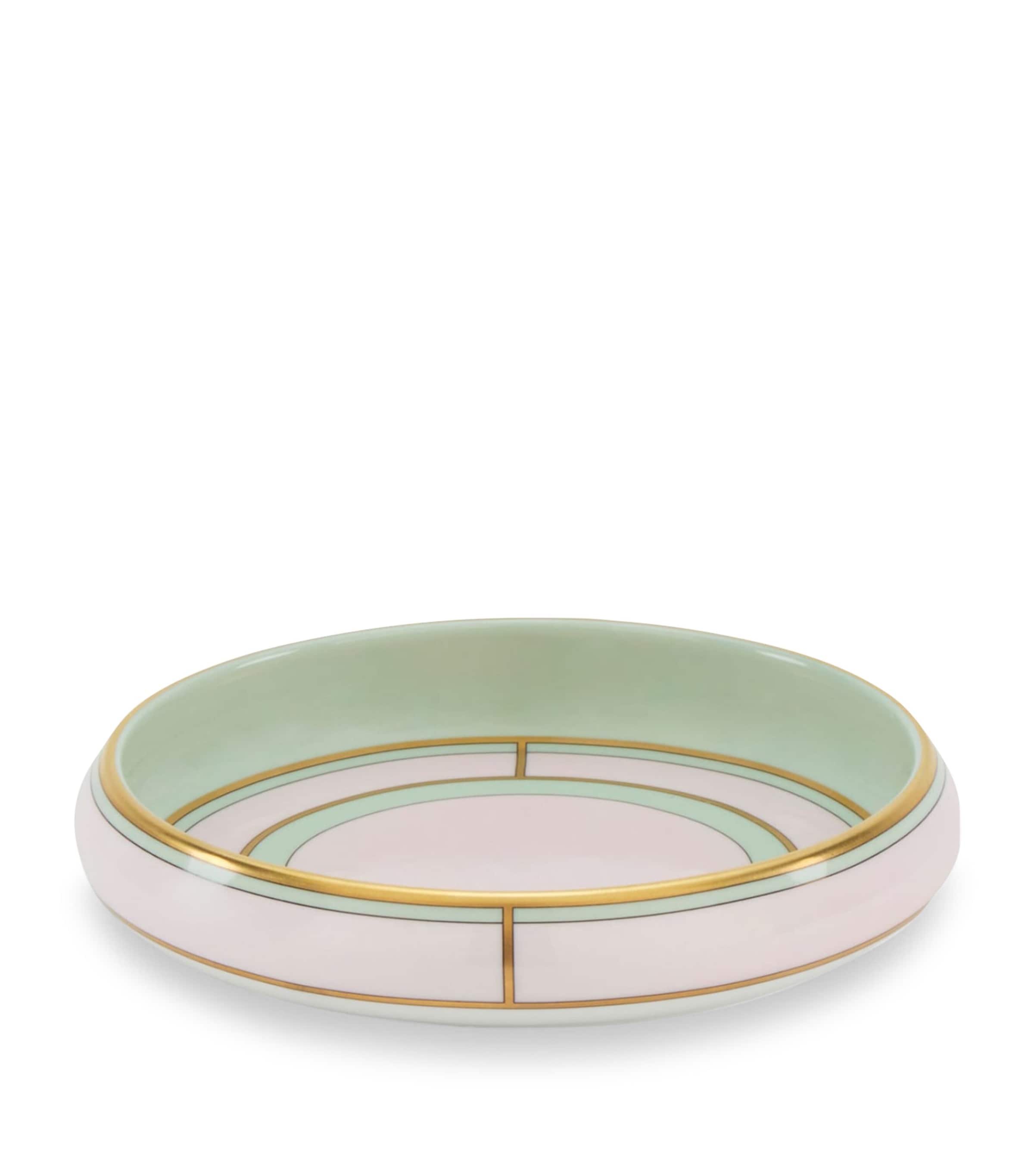 Porcelain Colonna Diva Rosa Round Tray (17cm)