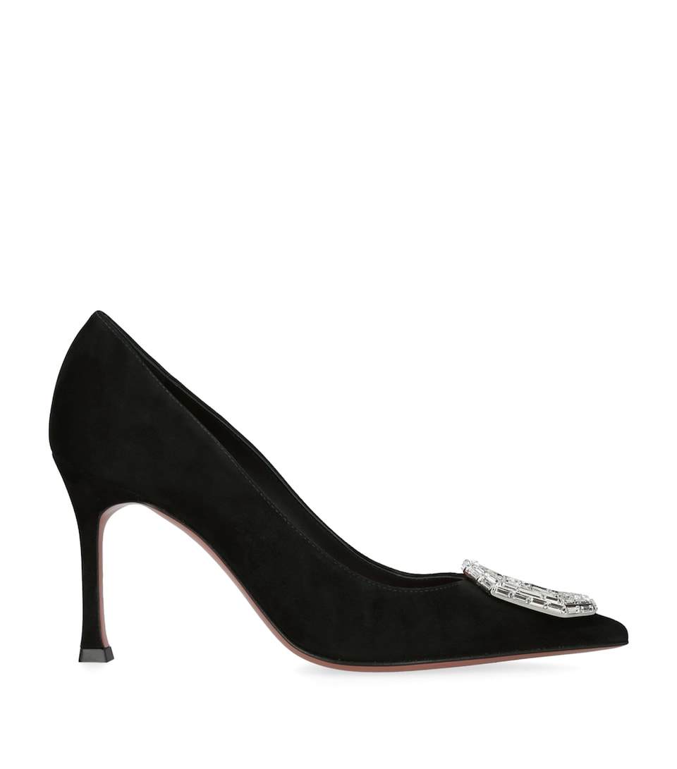 Suede Camelia Pumps 90