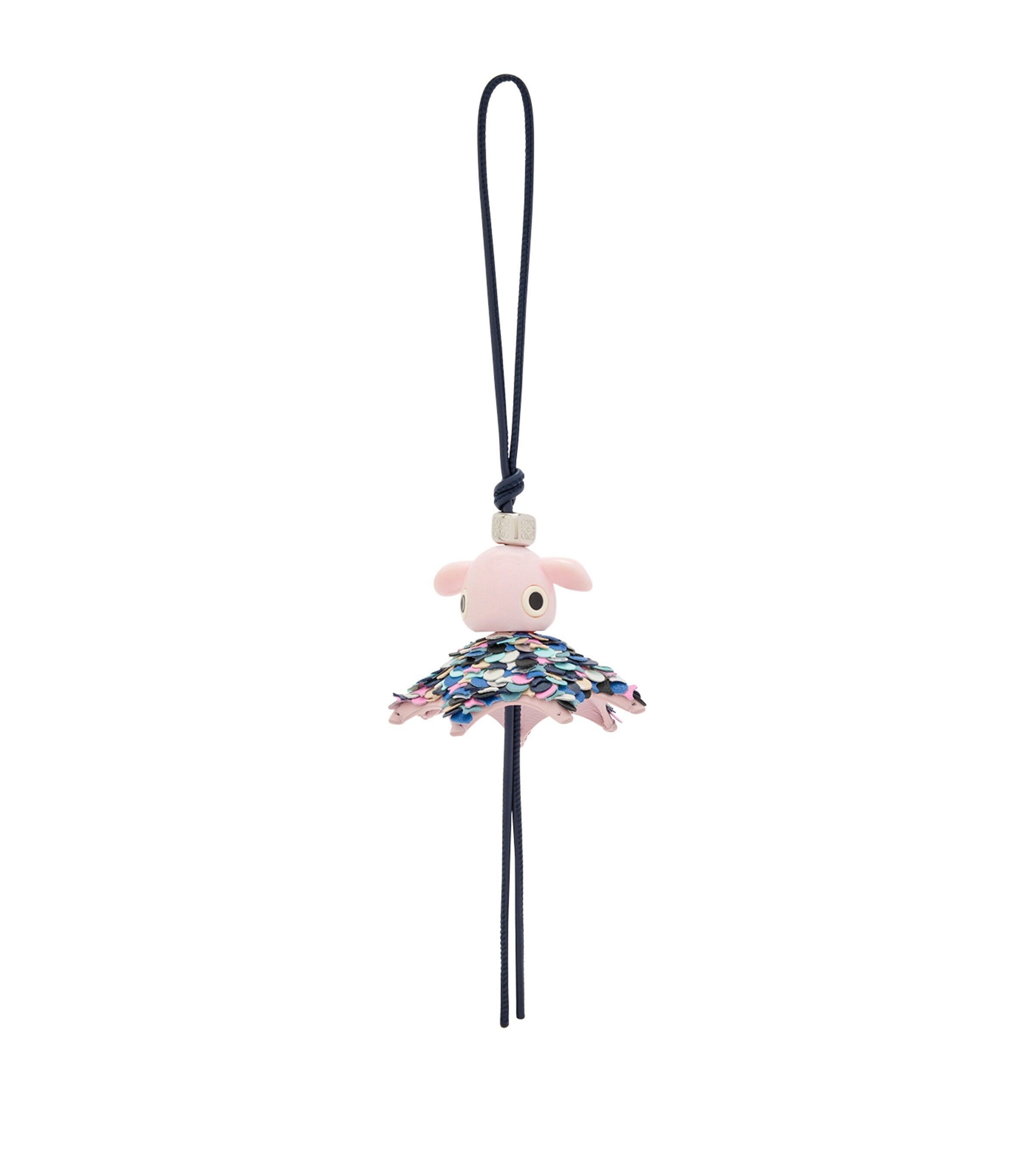キーホルダー・キーリング LOEWE Multicolor Leather And Felt Corgi Key Ring LOEWE Felt Corgi Charm | Harrods HK