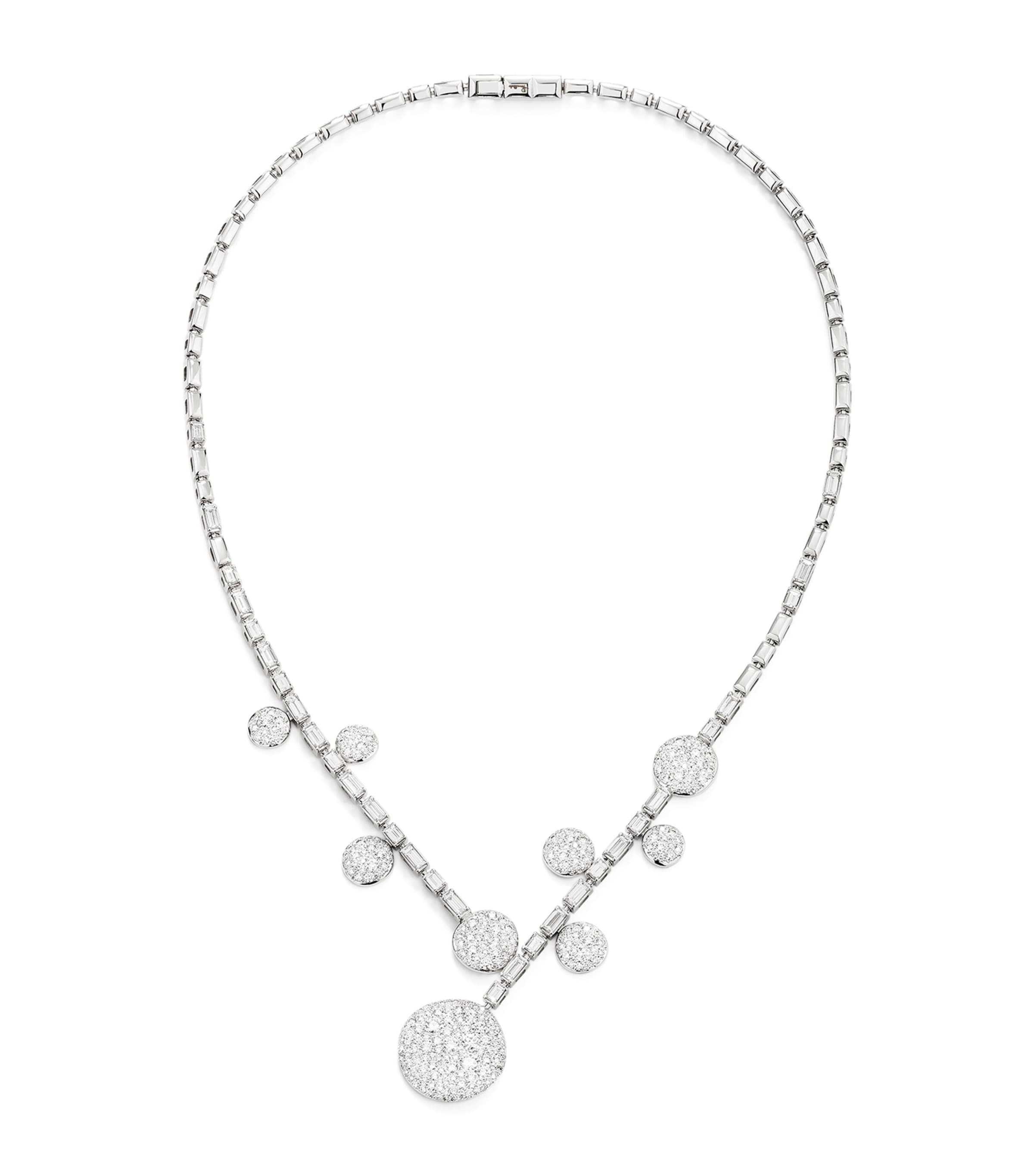 White Gold and Diamond Sabbia Pendant Necklace