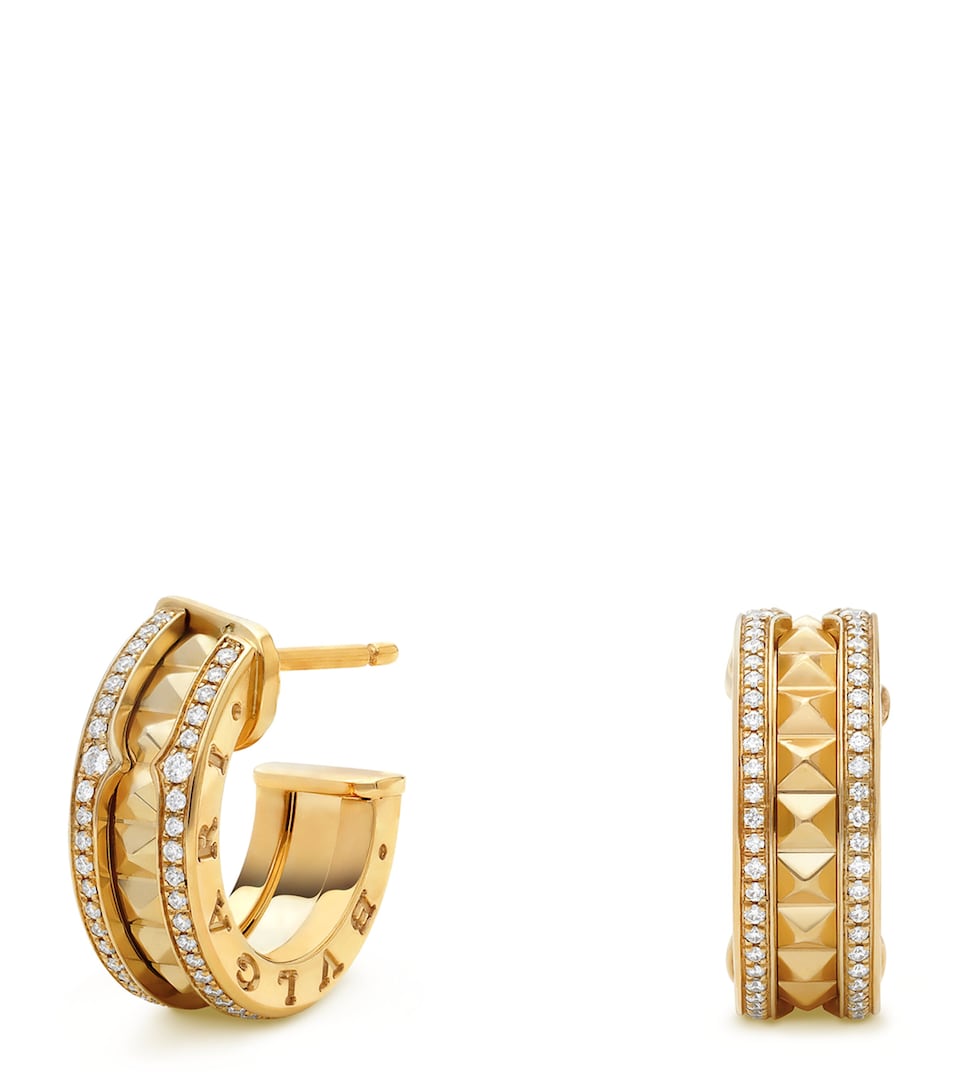 Yellow Gold and Diamond B.zero1 Earrings
