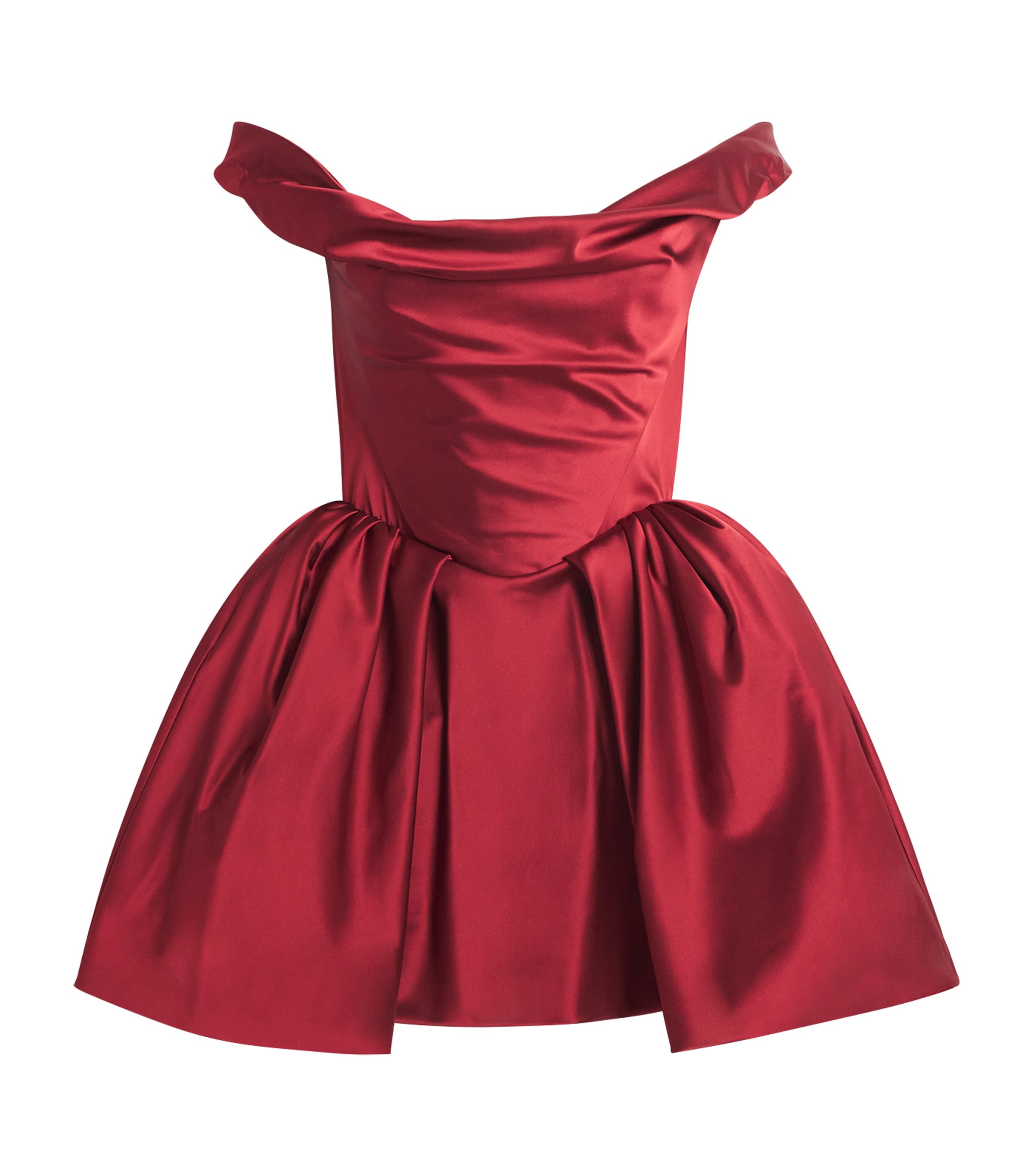 Vivienne Westwood Womens Taffeta Bagatelle Mini Dress Diva Red