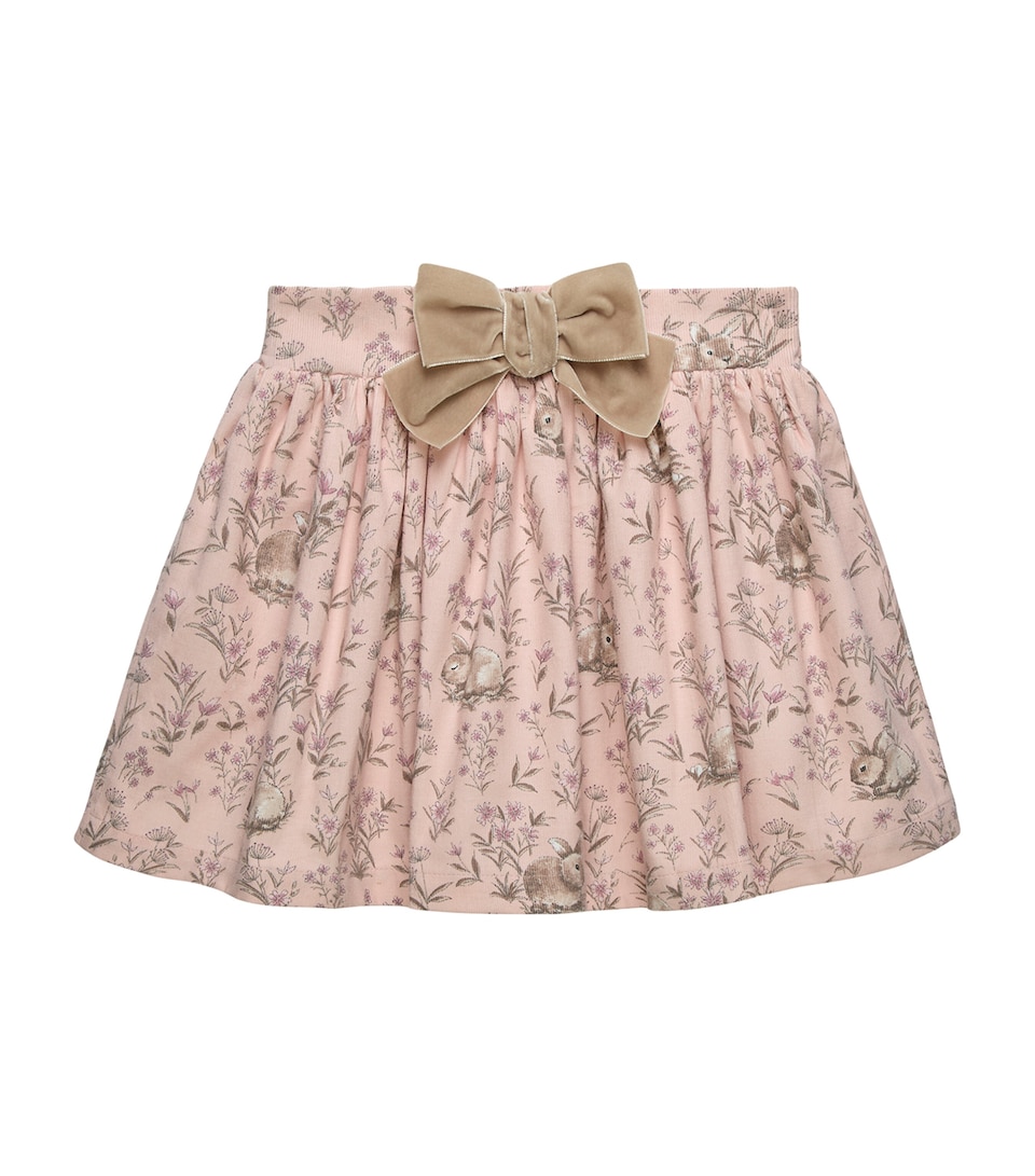 Trotters Corduroy Bunny Print Skirt (2-5 Years) Pink