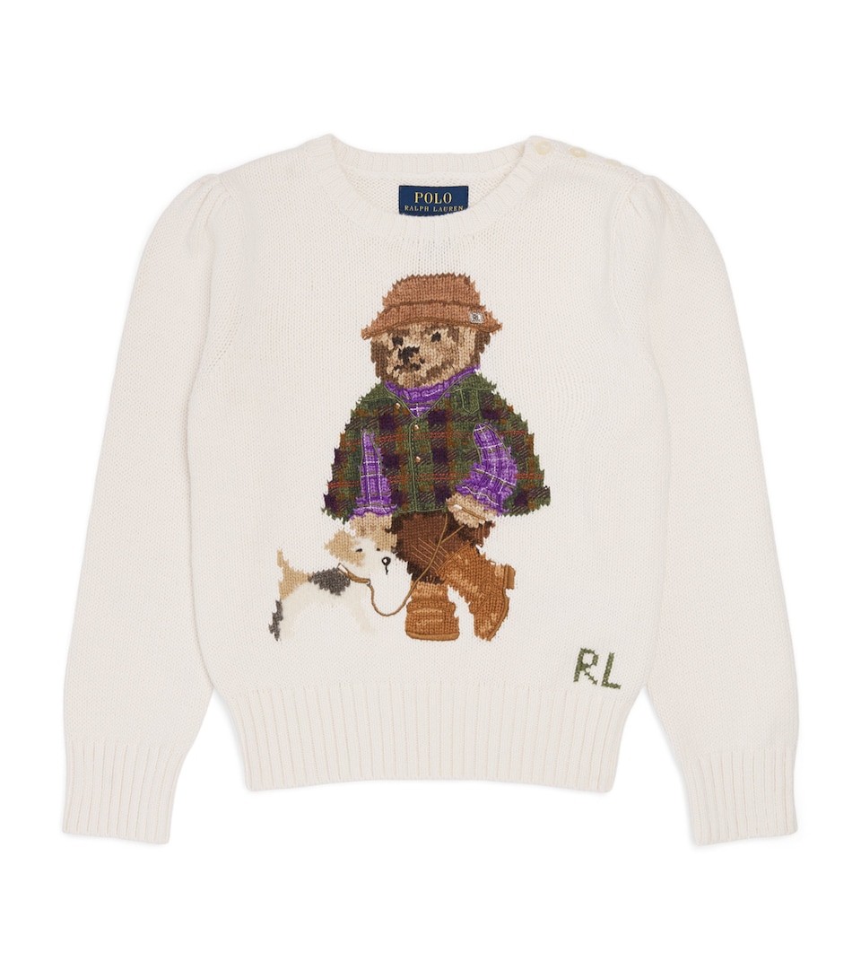Ralph Lauren Kids Polo Bear Sweater (2-7 Years) Estate Cream