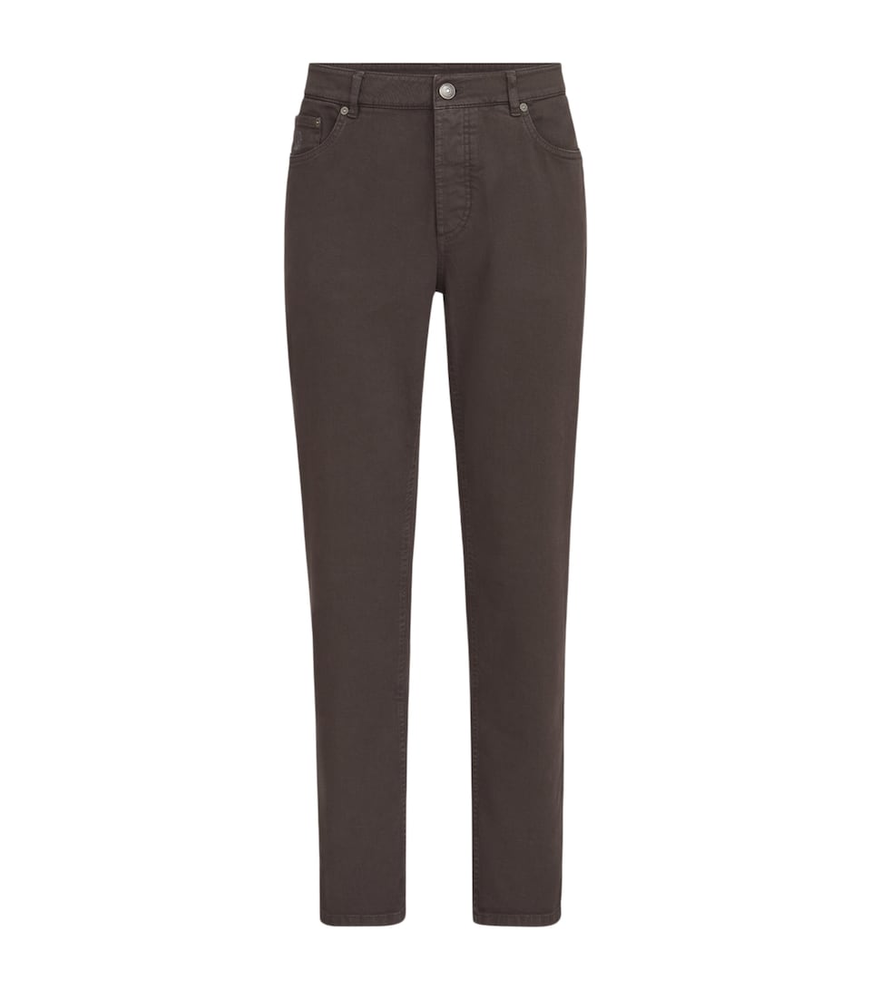 Brunello Cucinelli Mens Comfort Denim Five-Pocket Trousers