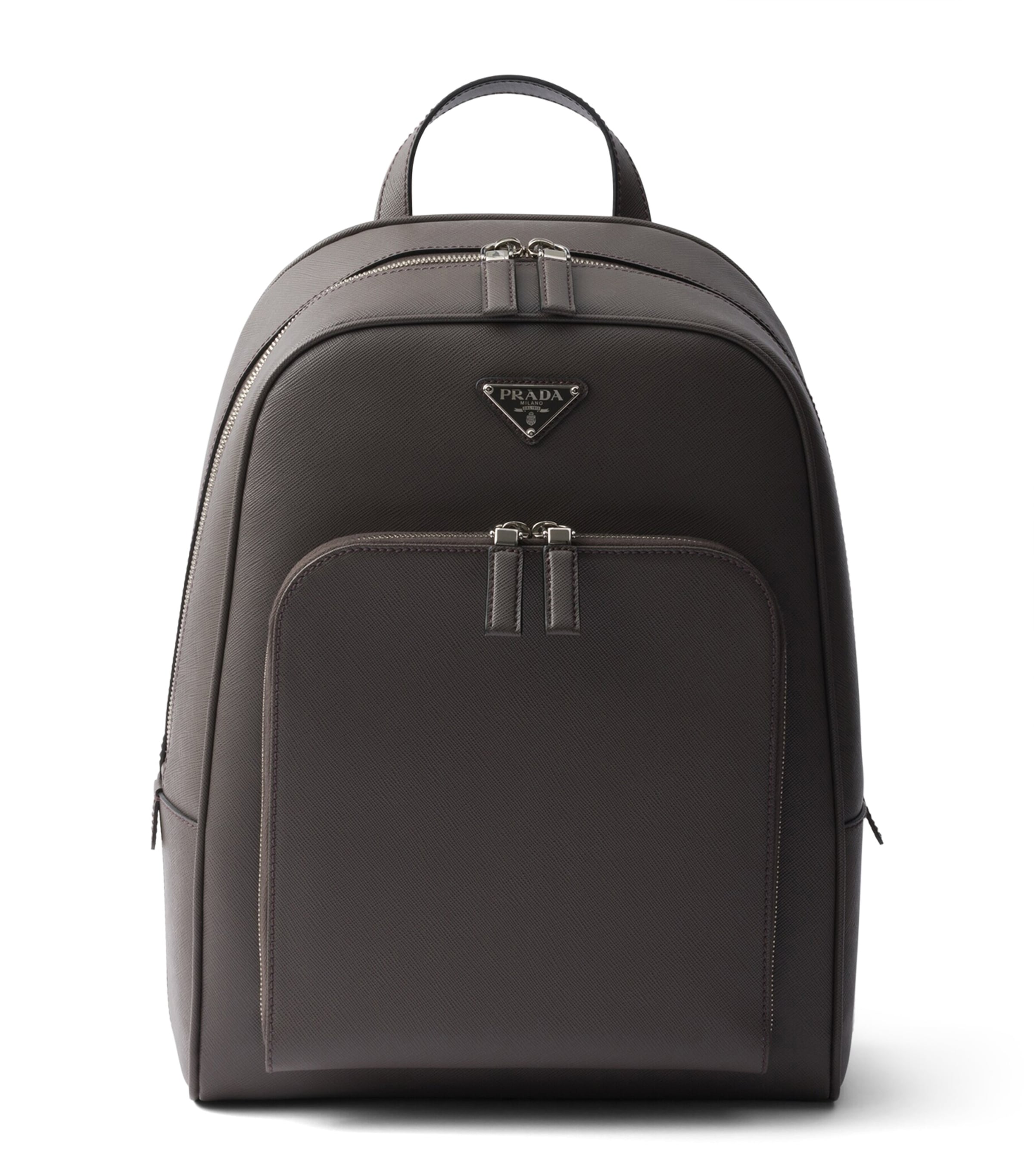 Balmain Black Leather PB Monogram Backpack | Harrods US