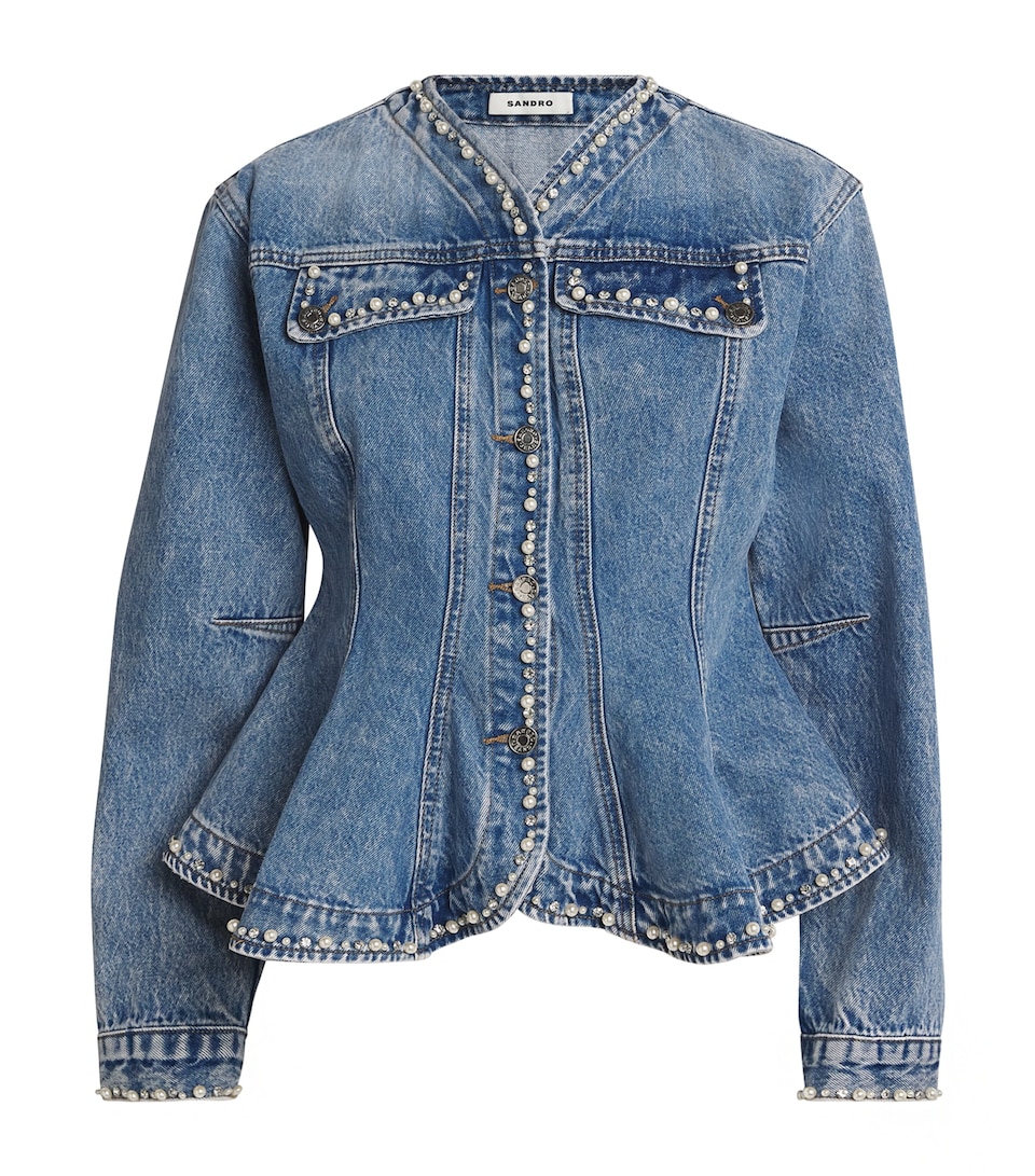 Beaded Denim Jacket
