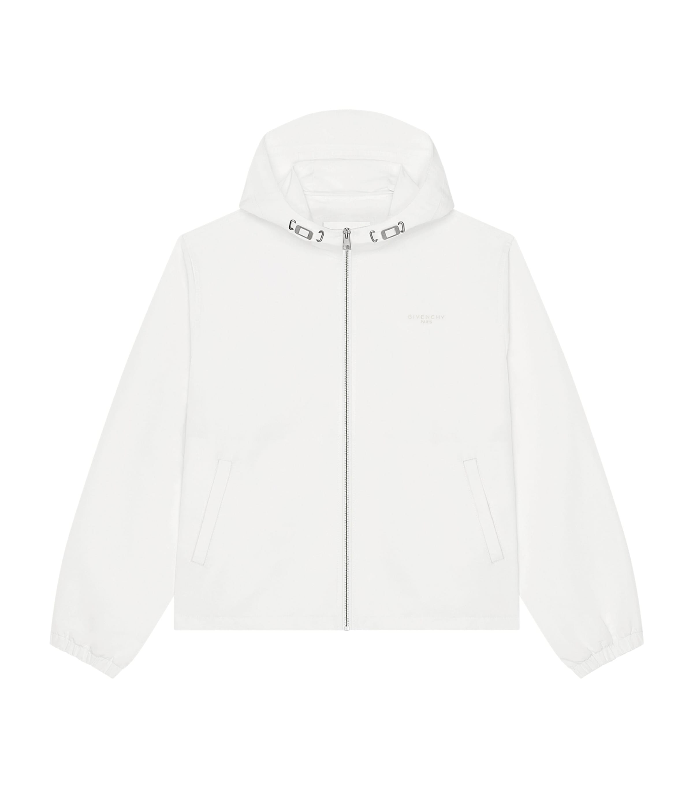 Givenchy Mens Logo Hooded Windbreaker Jacket