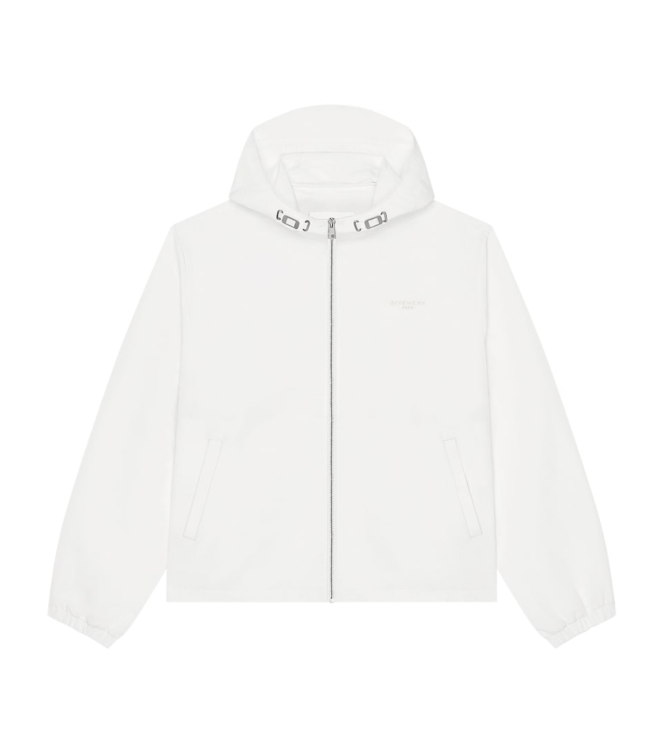 Givenchy Mens Logo Hooded Windbreaker Jacket