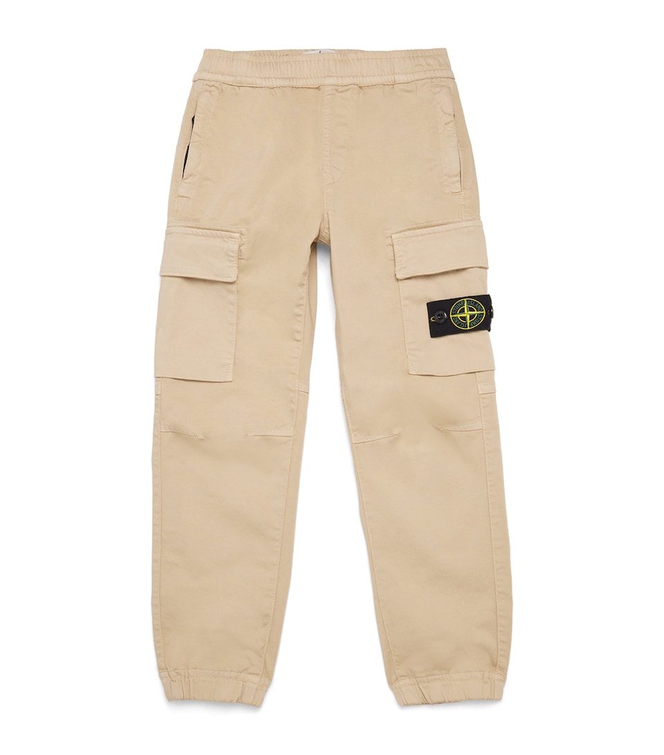 Stone Island Junior Stretch-Organic Cotton Cargo Trousers (2-14 Years)