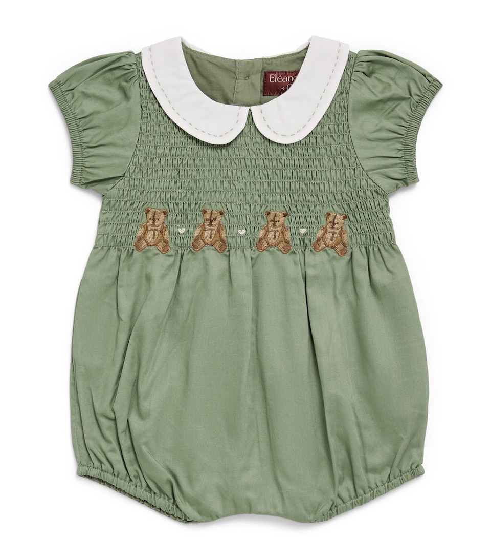Eleanor Charles Shirred Embroidered Bodysuit (0-36 Months) Gt