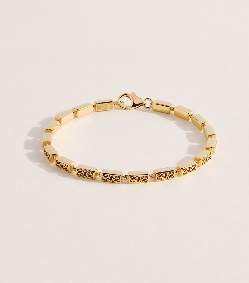Suzanne Kalan Yellow Gold Thick Block-Chain Bracelet Yg/solid