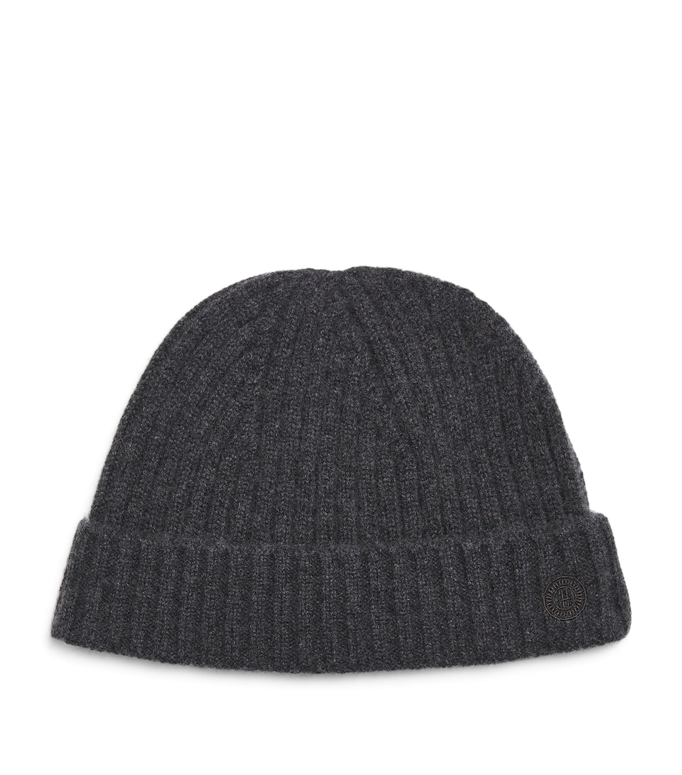 Cashmere Ribbed Beanie
