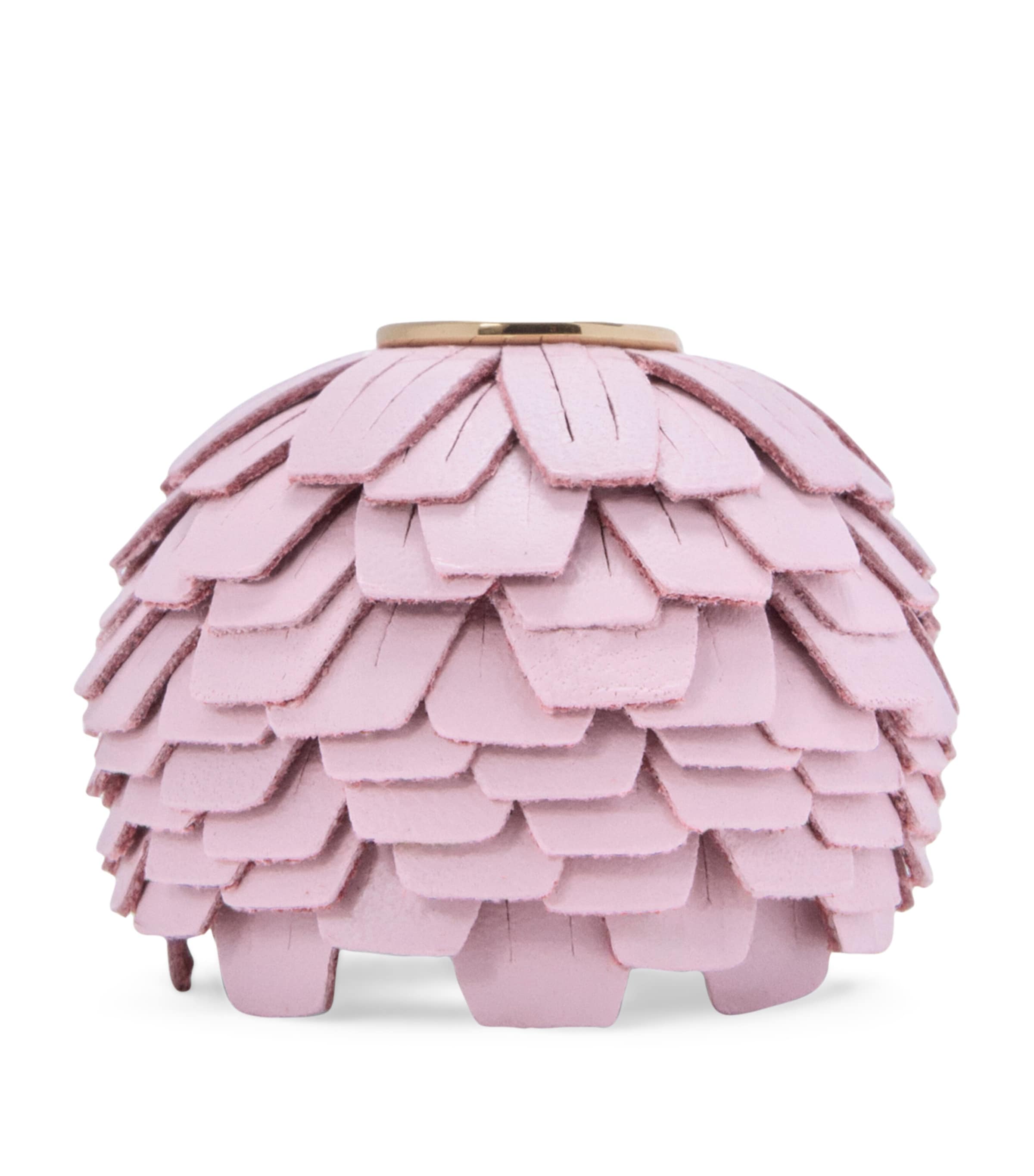LOEWE Calfskin Flower Personalisation Charm Light Pink