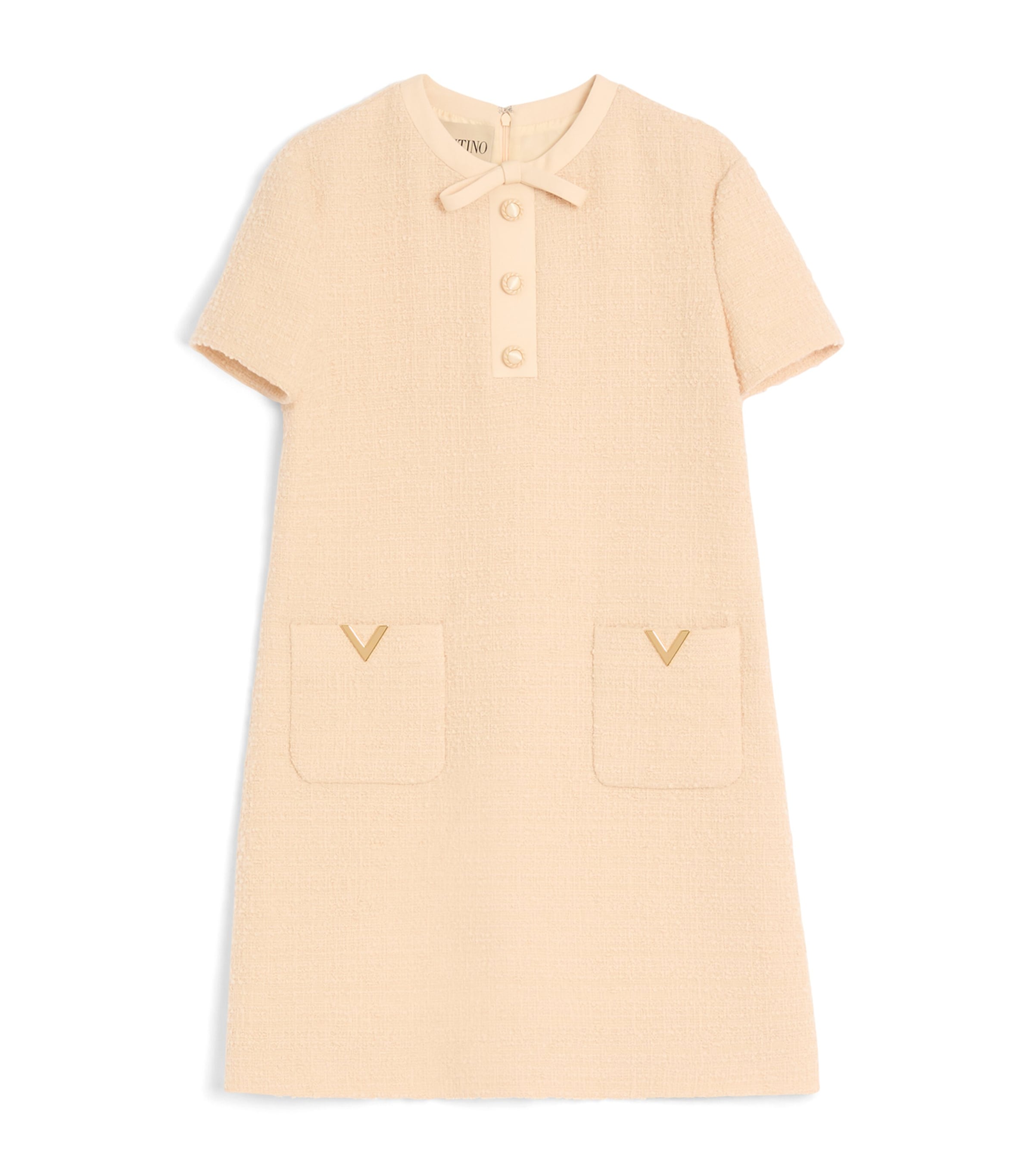 Virgin Wool-Blend Mini Dress