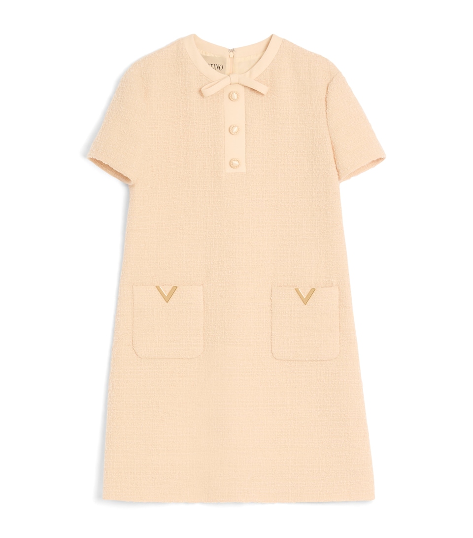 Virgin Wool-Blend Mini Dress