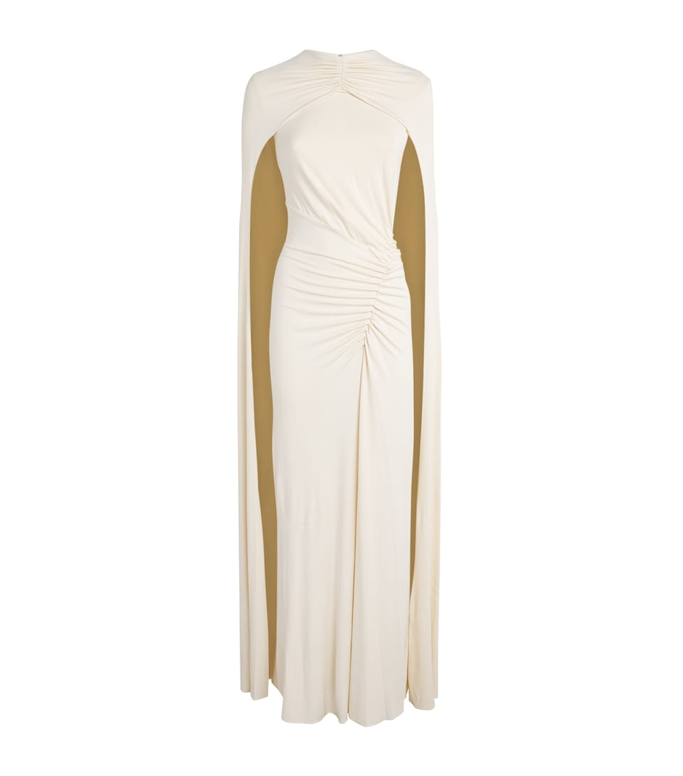 Simkhai Womens Cape Gathered Gown Yolk