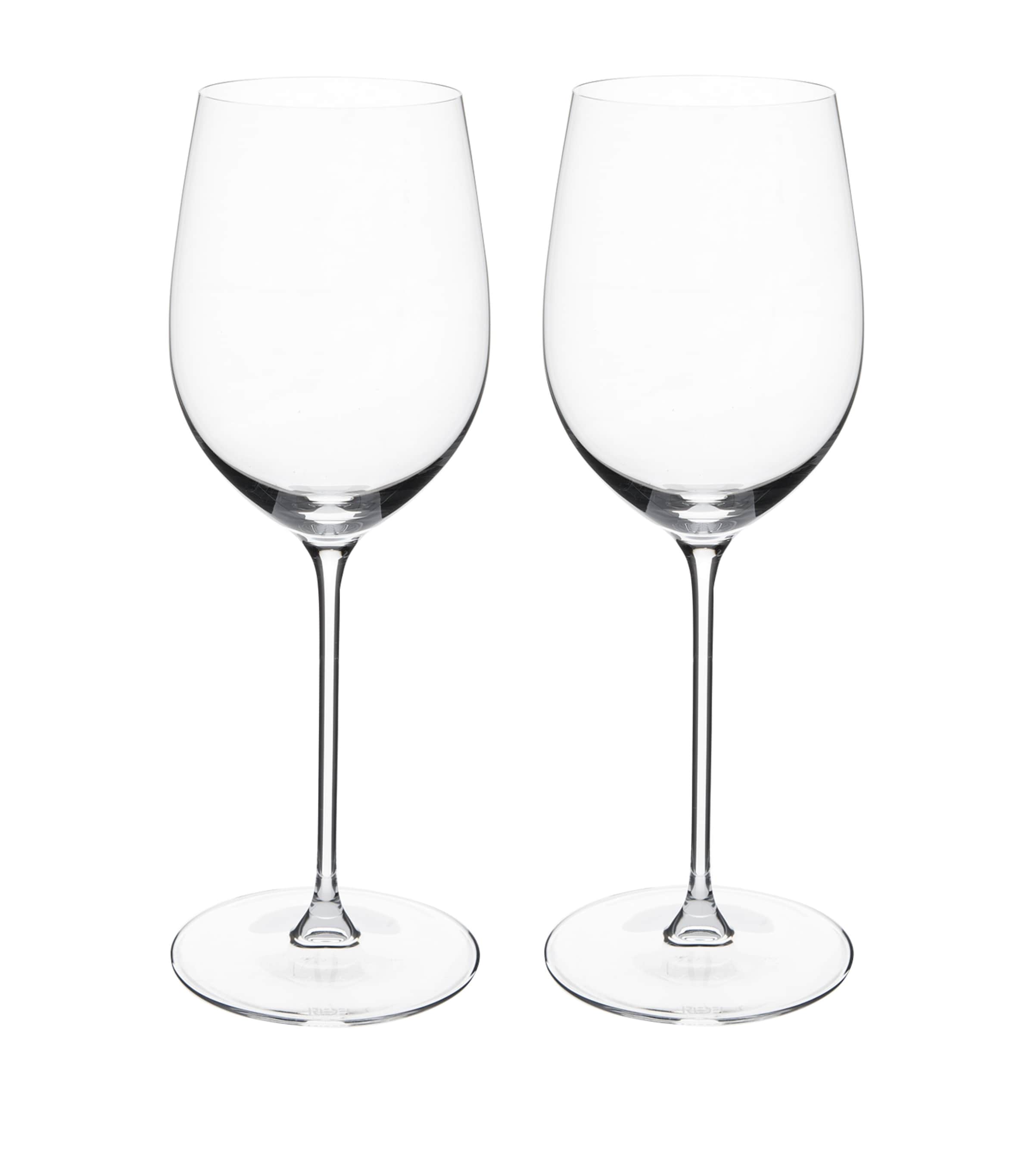Riedel Set of 2 Crystal Veritas Chardonnay Wine Glasses (381ml) Clear