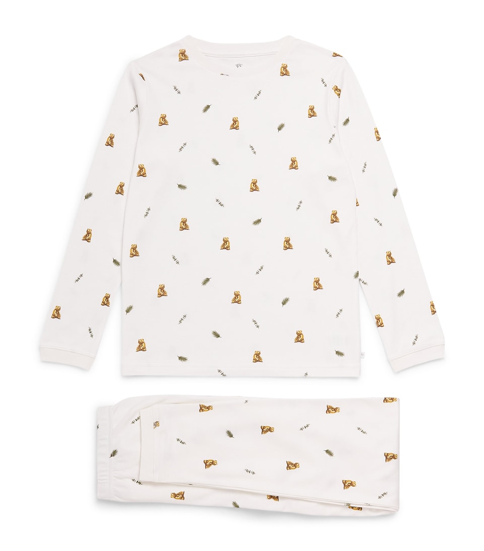 Rosa & Blue Brown Bear Pyjama Set (10-11 Years) Brown Bear