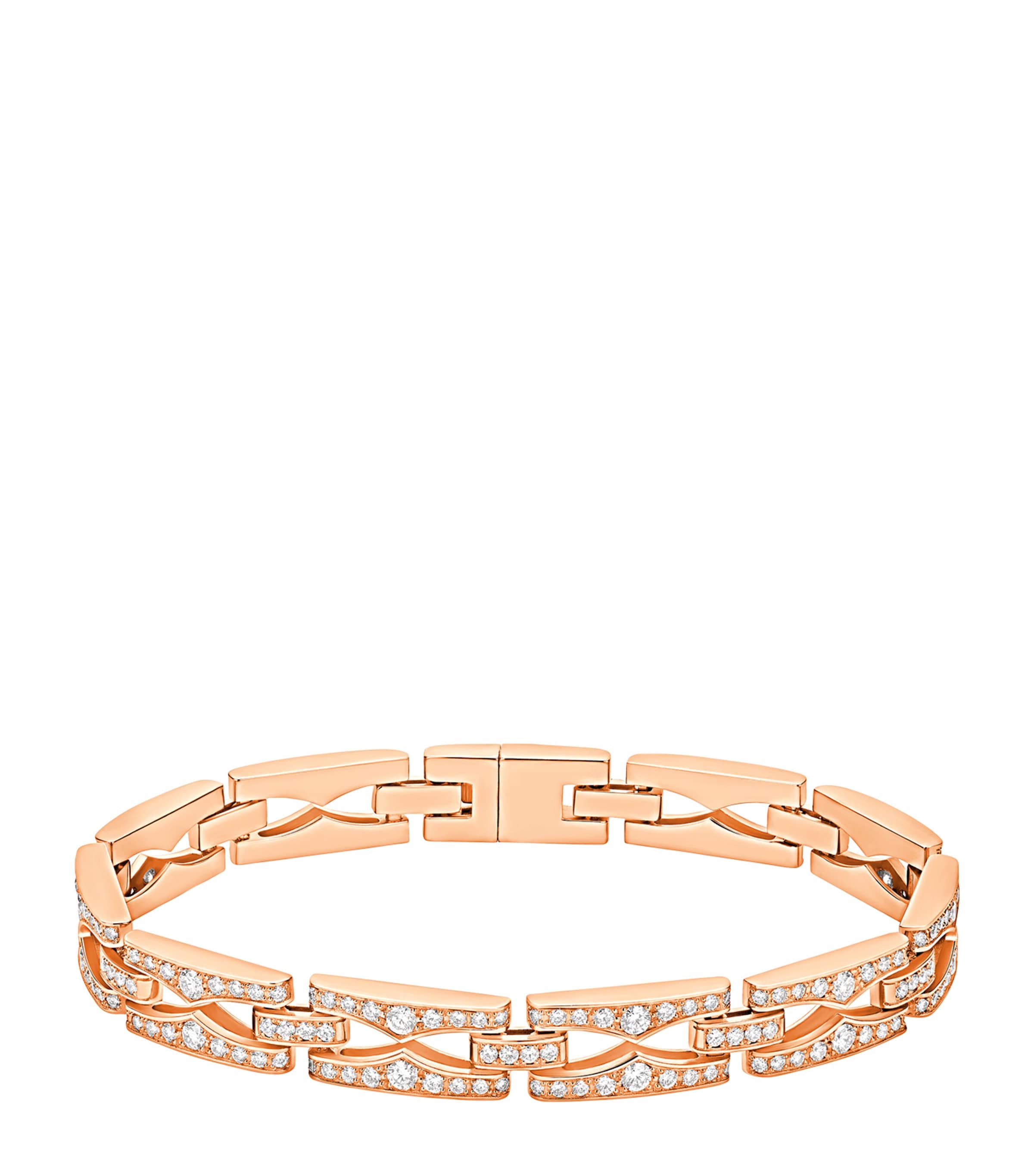 Bvlgari Rose Gold and Diamond B.zero1 Rock Bracelet Gold