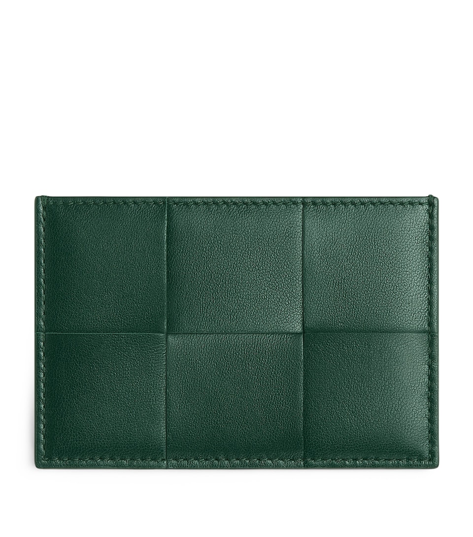 Leather Intreccio Card Holder