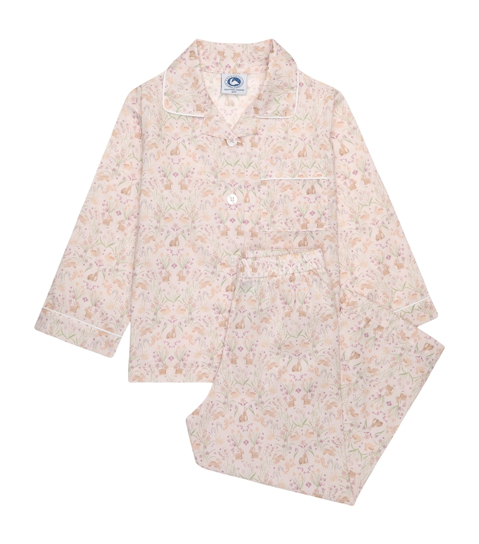 Trotters Cotton Country Bunnies Pyjama Set (6-11 Years) Pink