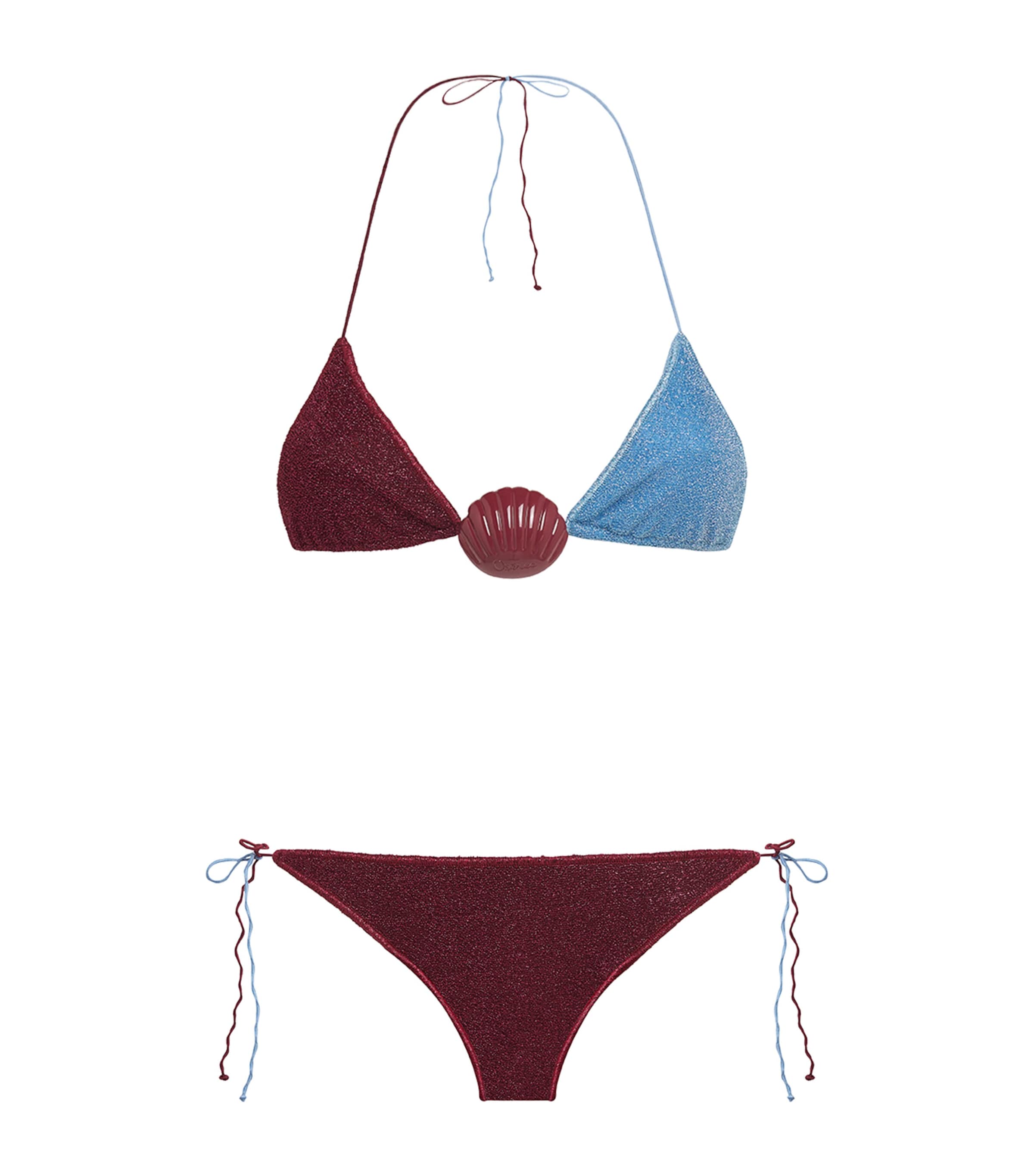 Two-Tone Lumière Shell Bikini