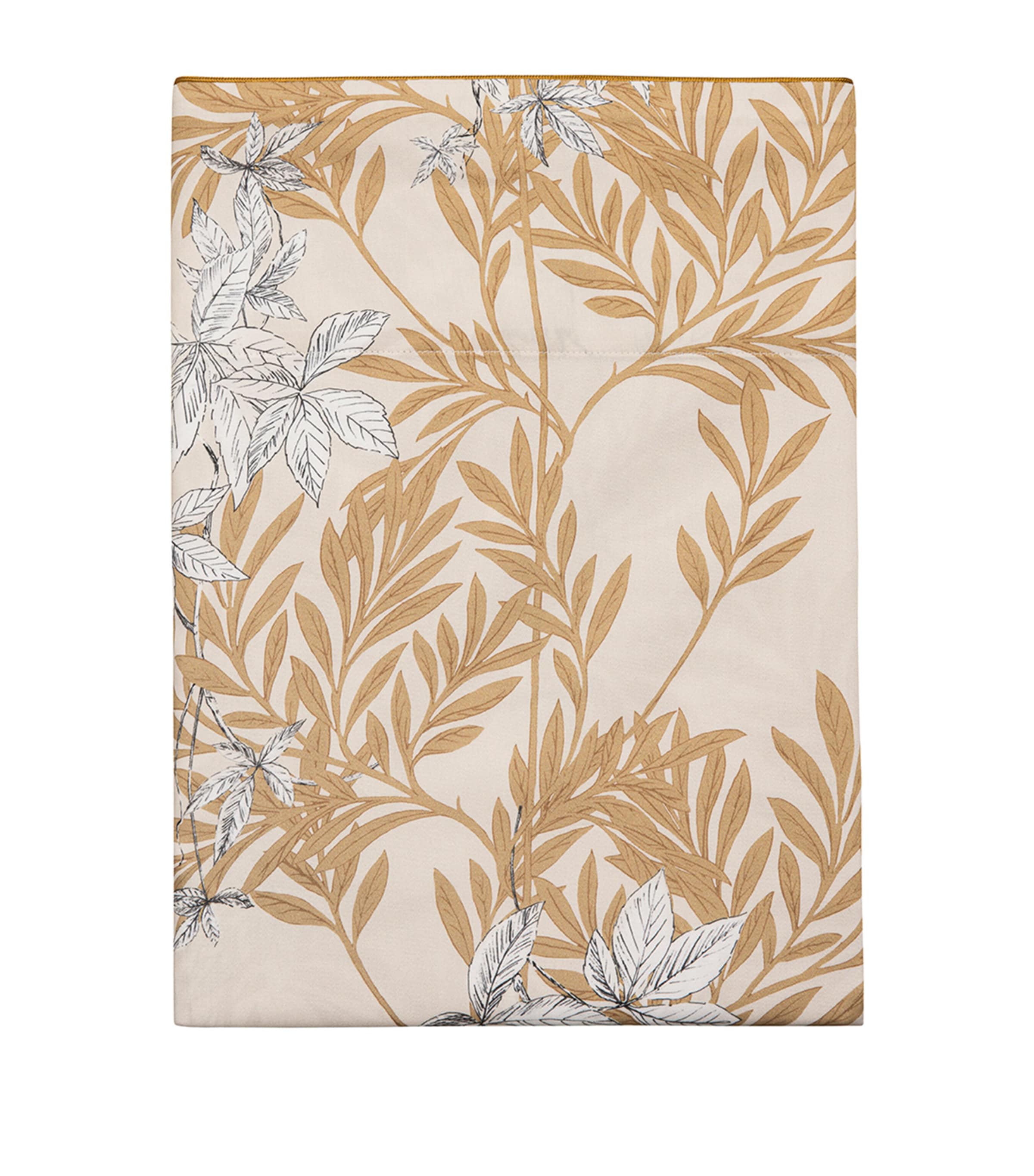 Alexandre Turpault Organic Cotton Promenade King Flat Sheet (270cm x 300cm) Medium Beige