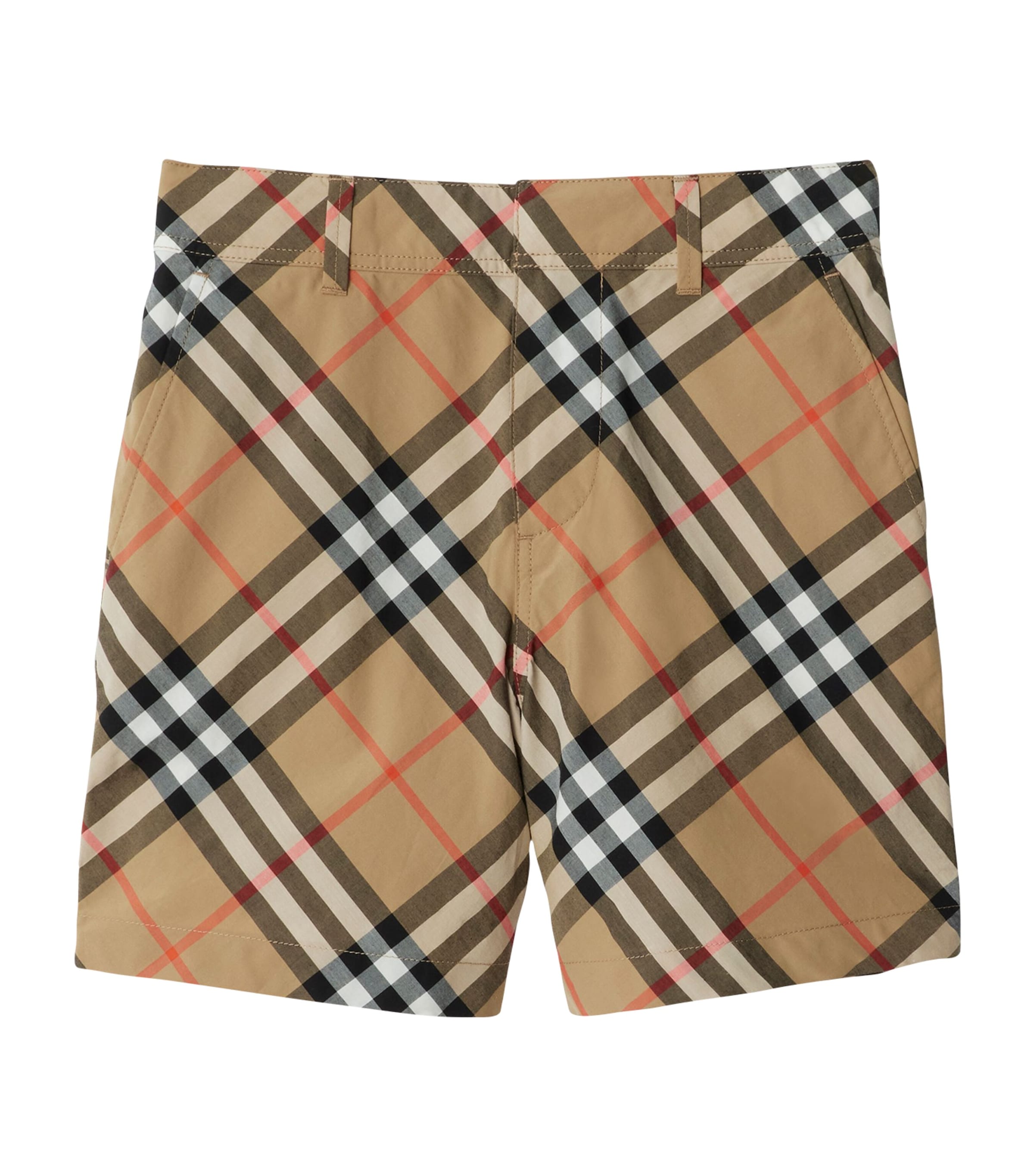 Cotton Poplin Check Shorts (3-12 Years)