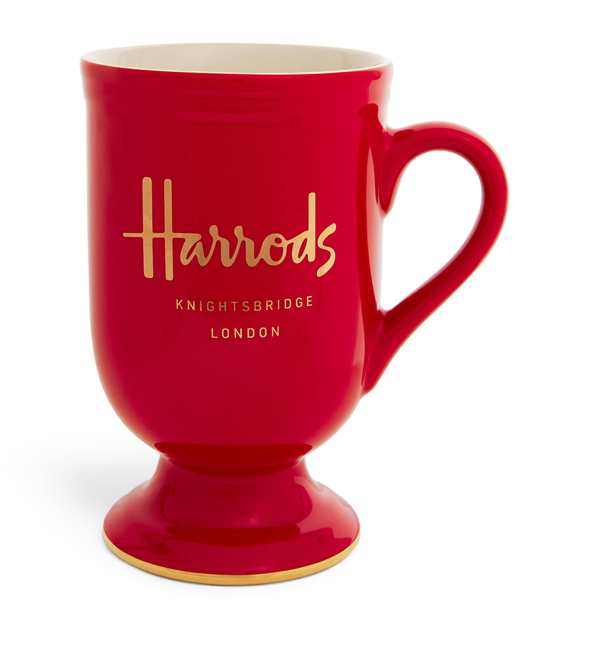 Harrods Pedestal Mug Oxblood Red